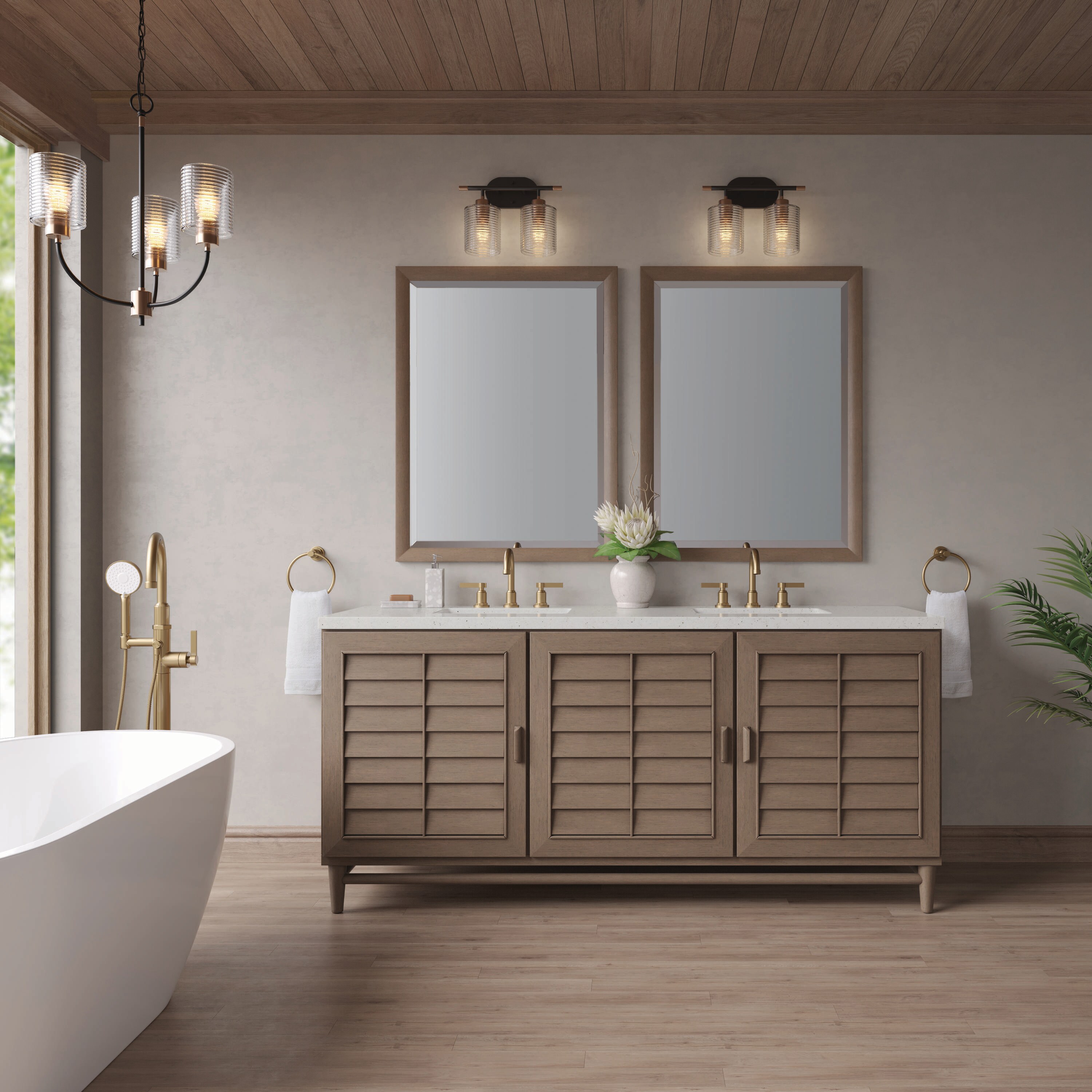 James Martin Vanities 620-V72-WW-3LDL Bath-Vanity-Combo - View #2