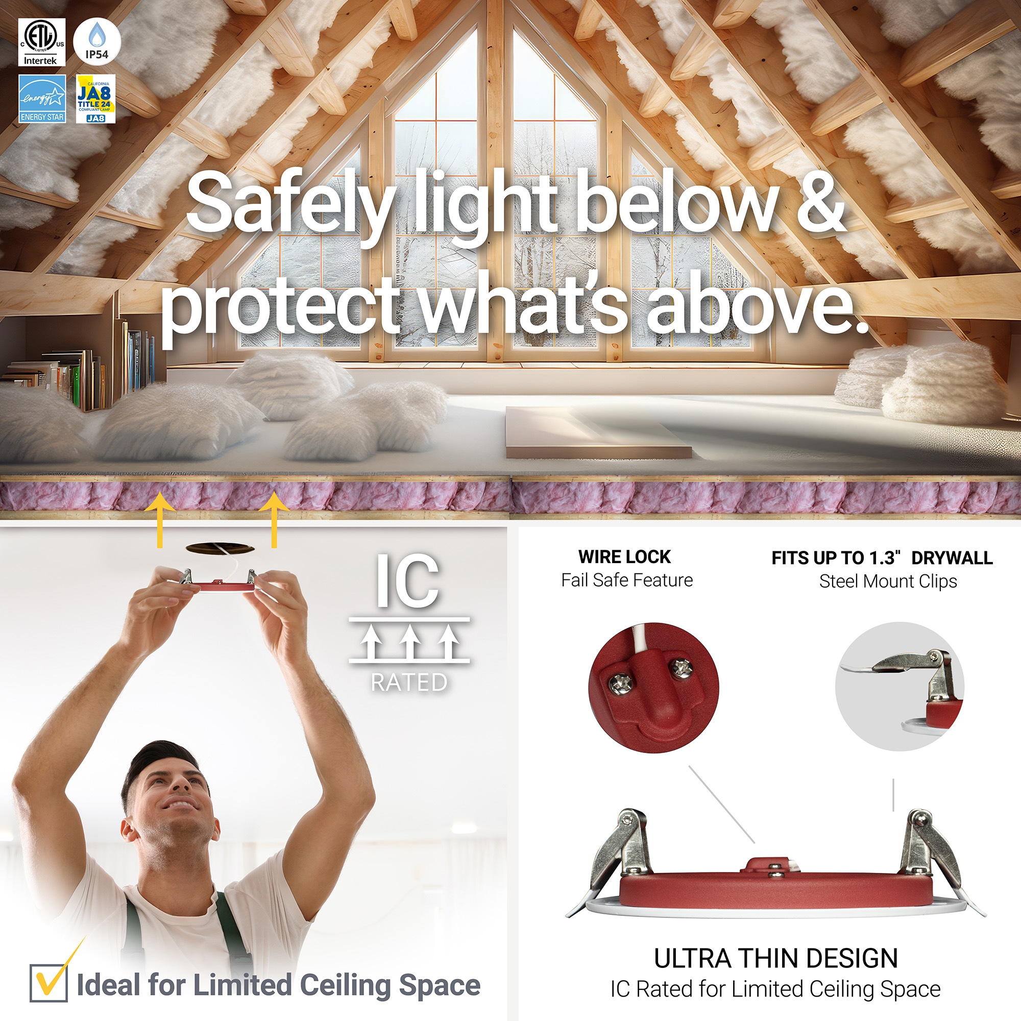 NUWATT NWPBDL615W5CTFRWH6P Led-Retrofit-Downlight - View #5