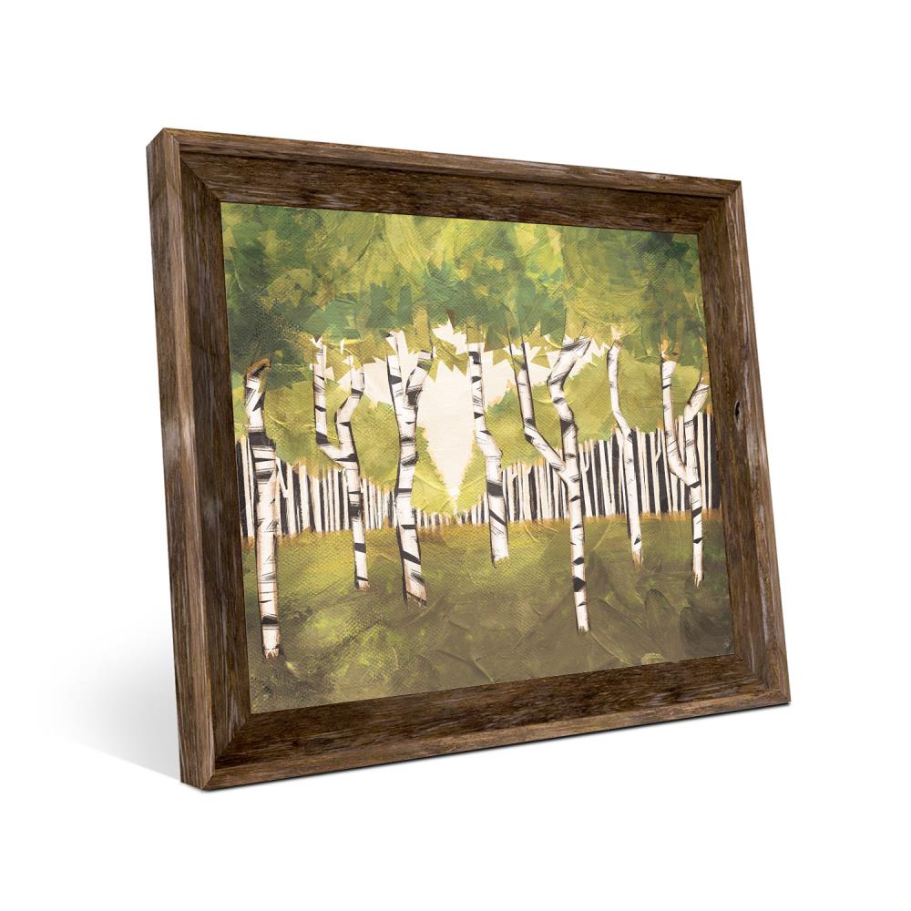 Creative Gallery LND000145FRA20X30BW Brown Wood Framed 33-in H x 23-in W Landscapes Print on Canvas