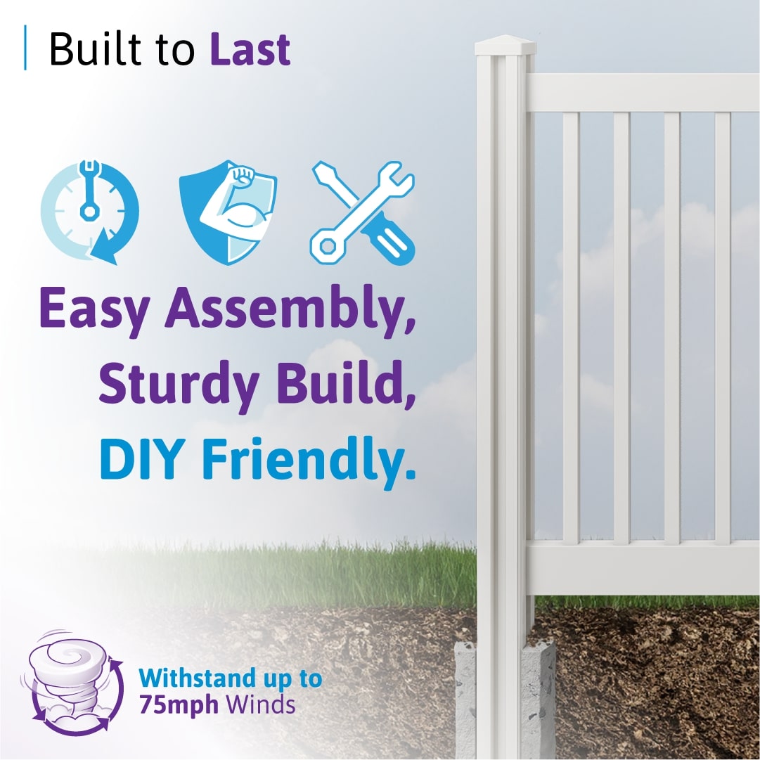 WamBam Fence VF13003 Vinyl-Fence-Panels - View #3