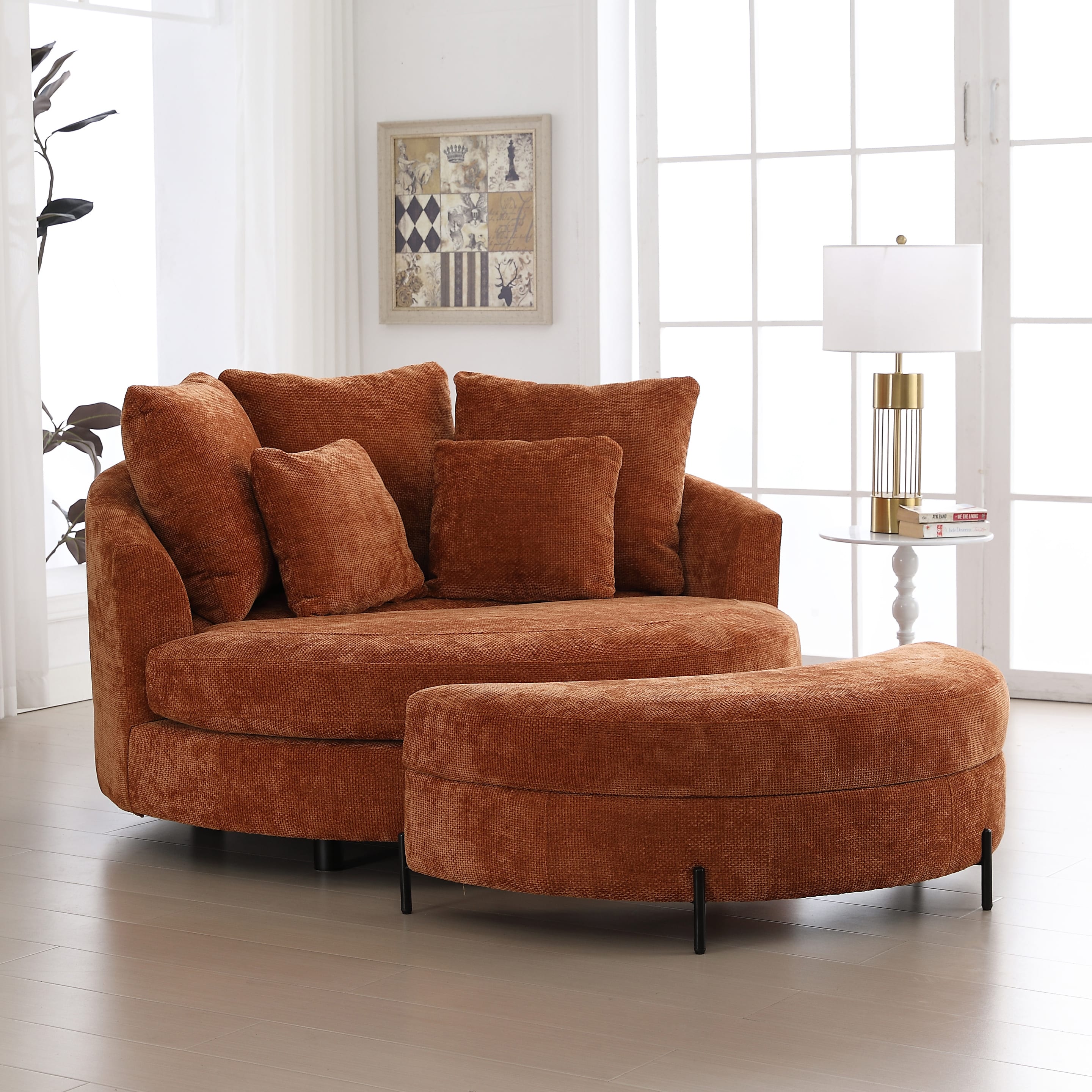 Hrinhom HC-W1105-BURNTORANGE chairs - View #2