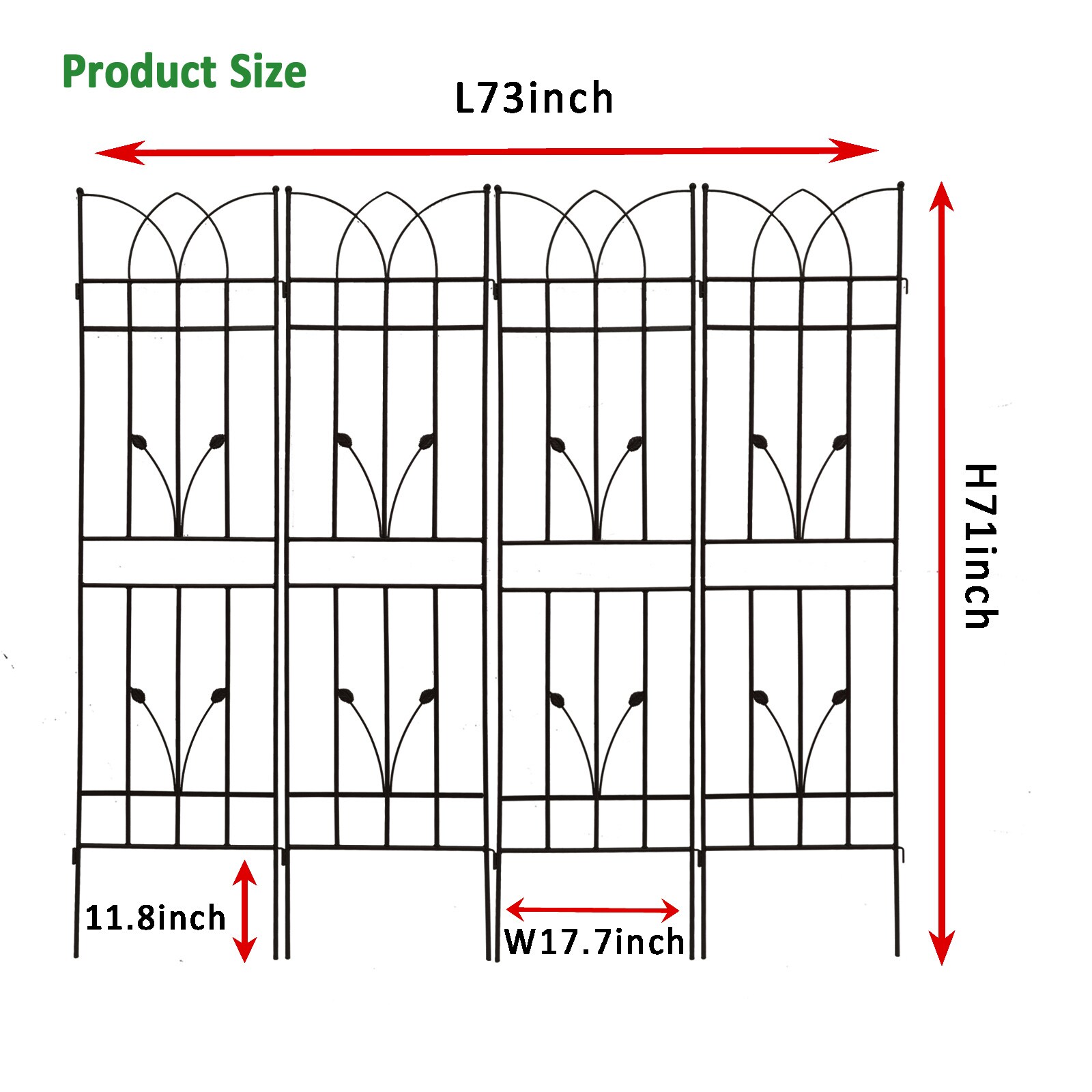 Kahomvis GDLIFE-QPT2-482 Garden-Trellis - View #3