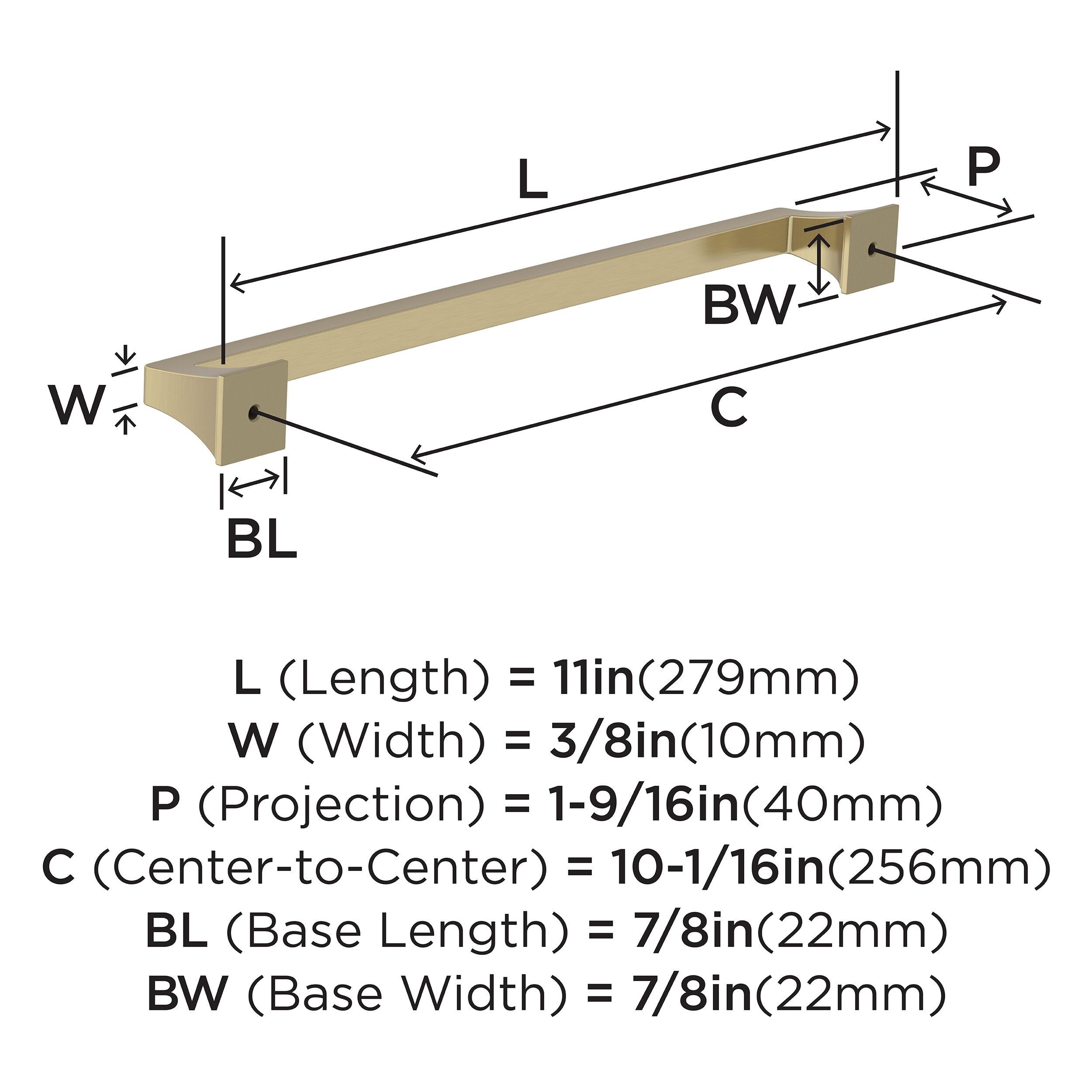 Amerock BP53536BBZ Cabinet-Pulls - View #5