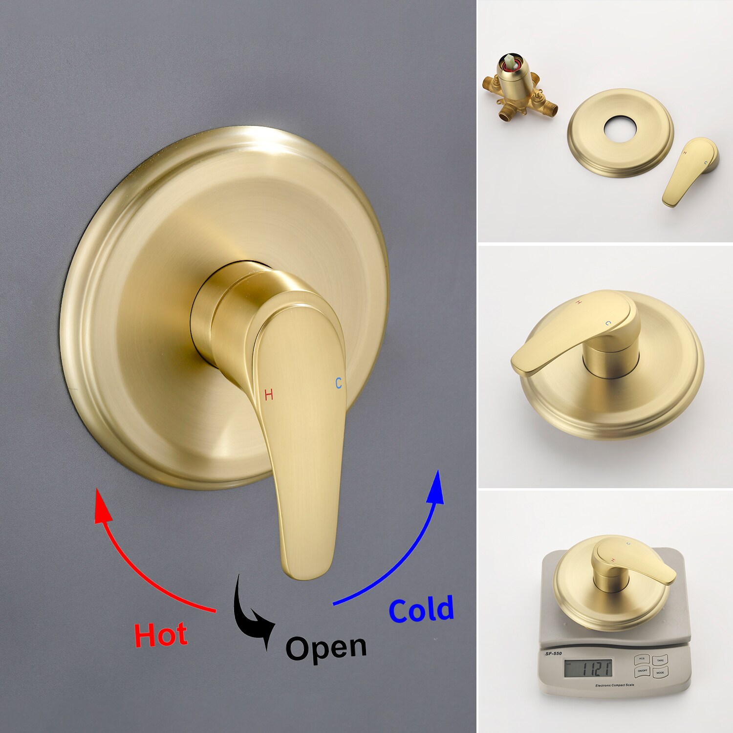 WELLFOR WF-B3544-BG Tub-Shower-Faucets - View #6