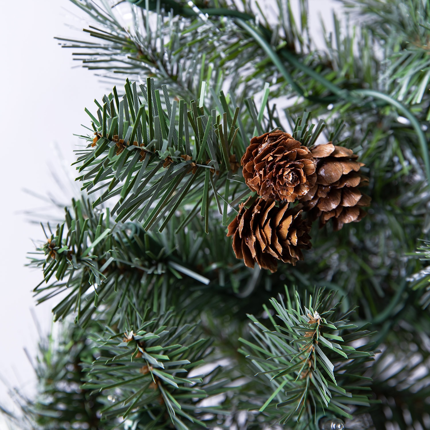 Pre-Lit Madison Christmas Trees with Pine Cones and Berries