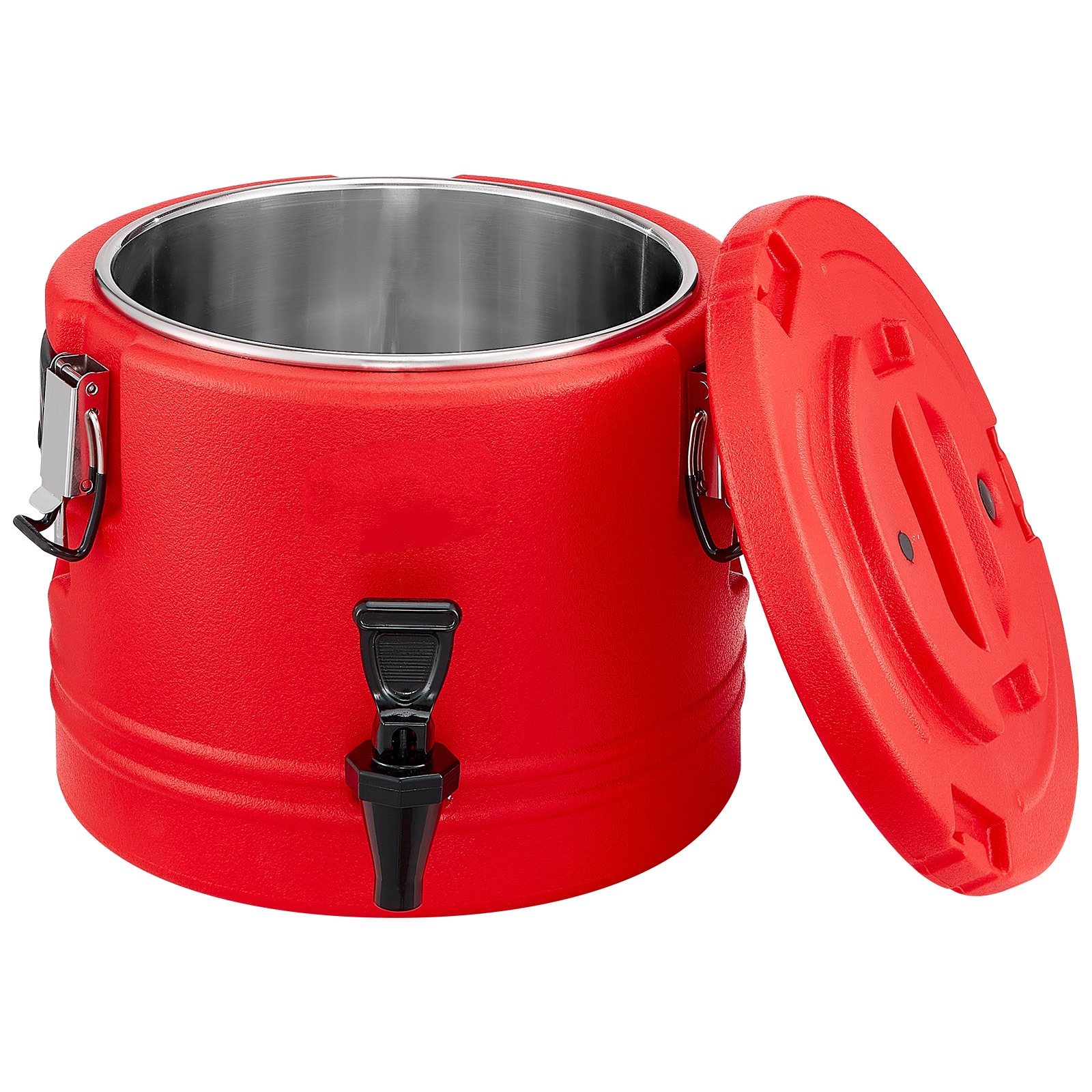 VEVOR SCYLHLQQYXKH07851V0 Insulated Beverage Dispenser  2.2 Gal/8L Thermal Hot and Cold Drink Server Dispenser with Spigot  Food-Grade Cooler Jug with 304 Stainless Steel Interior  for Tea Coffee Restaurant Outdoor