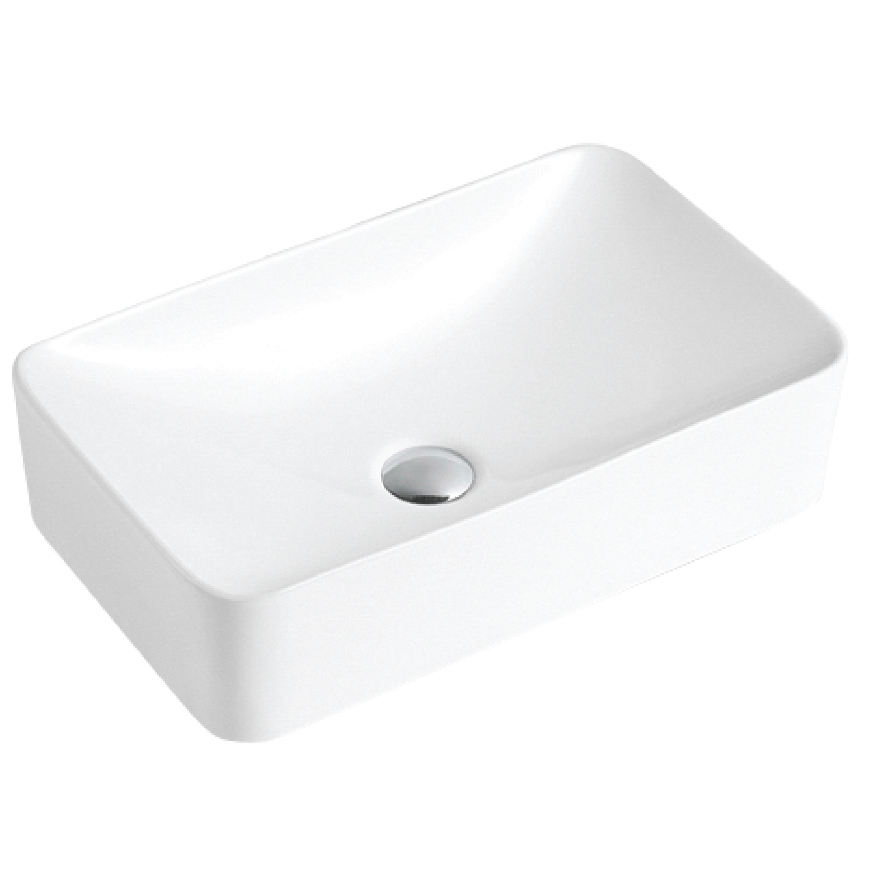 Karran VC-507-WH Valera Vitreous china Vessel Rectangular Modern White/Glossy Bathroom Sink ( 19-Inches x 11.5-Inches )