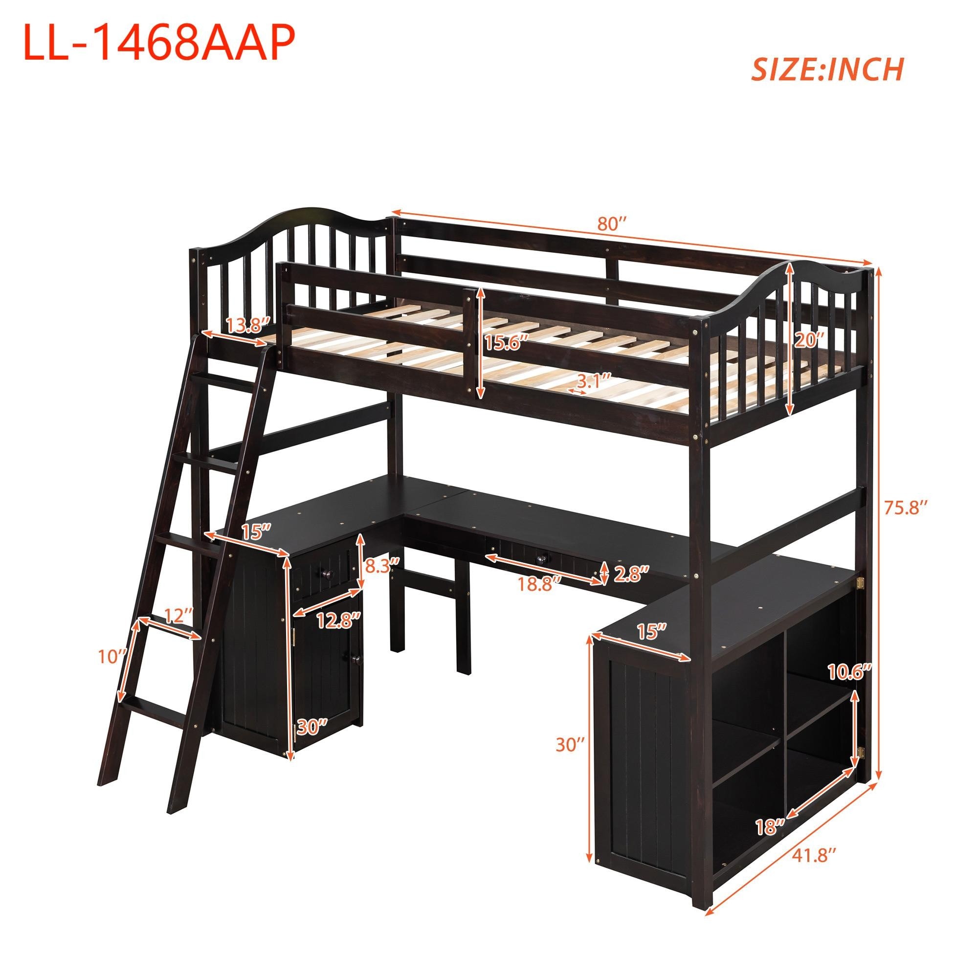 Yiekholo LL-1468AAP Bunk-Beds - View #8