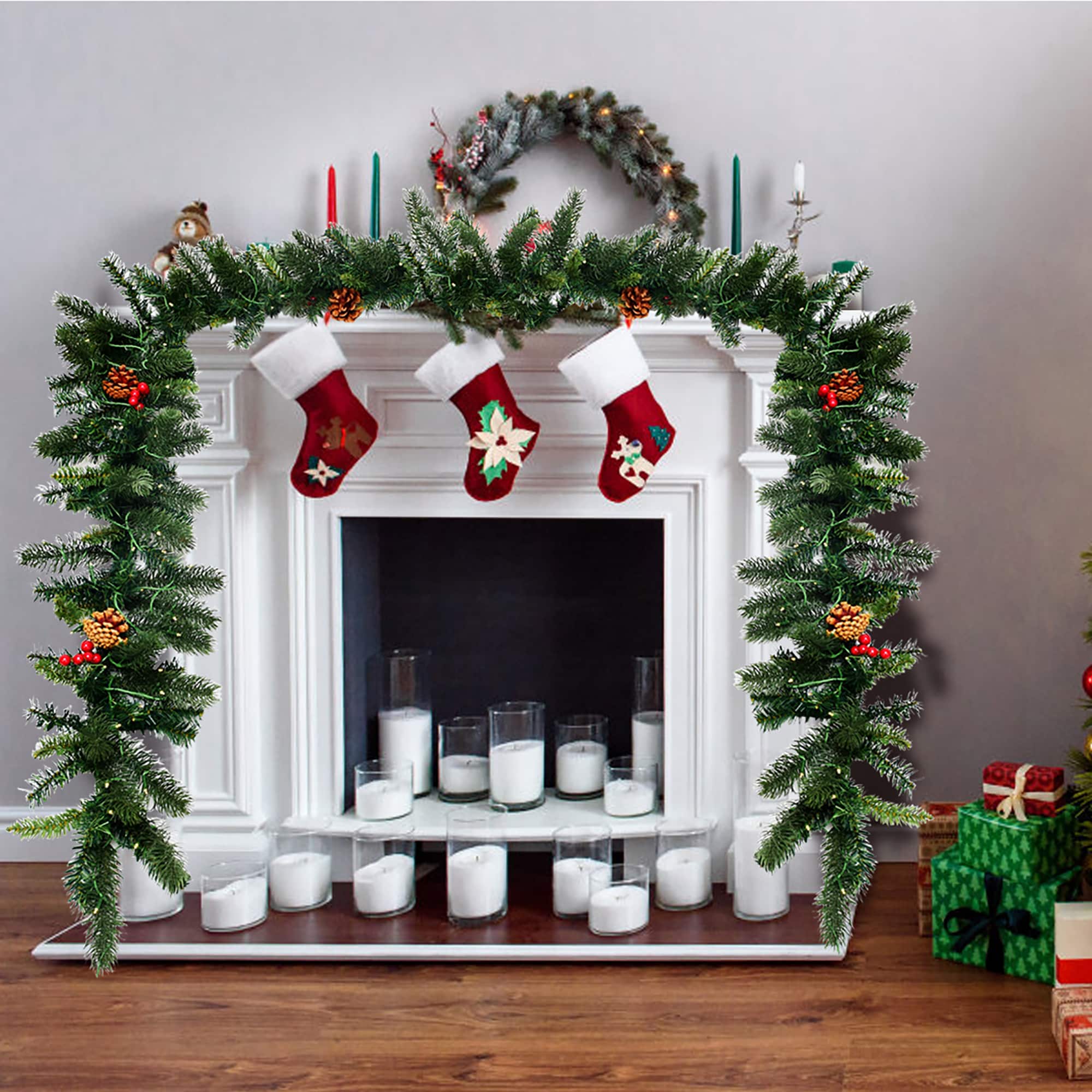 Costway CM22798 Artificial-Christmas-Garland - View #5