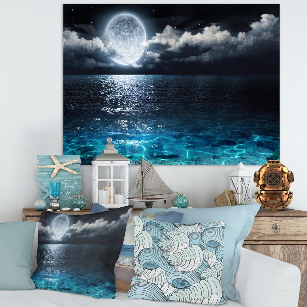 Designart 30-in H x 40-in W Coastal Print on Canvas in the Wall Art ...