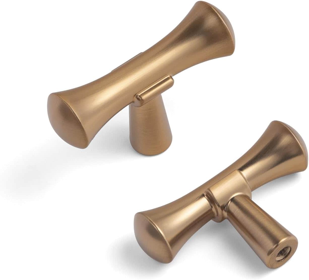 Miaokesen 6652CB-DK 1-15/16-in Champagne Brown Bar Modern Cabinet Knob 6 -Pack