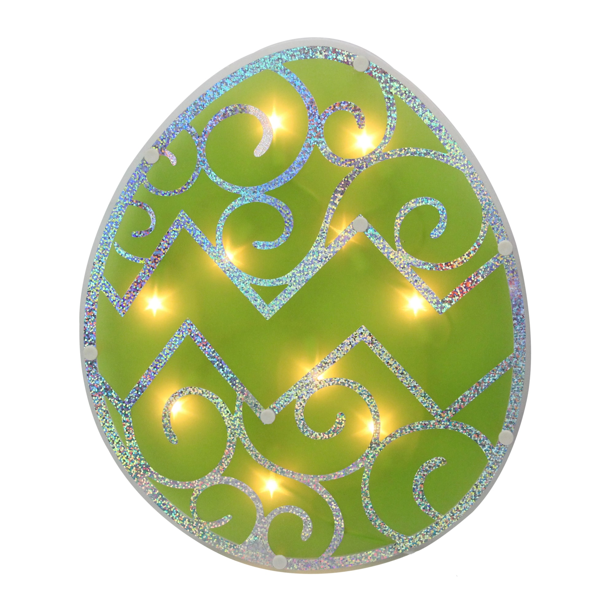 Northlight 34175106 17-in H Lighted Easter Window cling