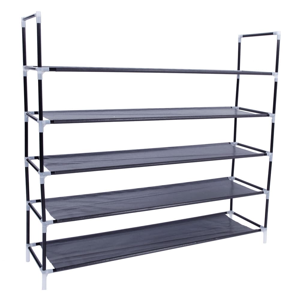 Winado 9 Tier Black Fabric Shoe Rack - Lightweight, Sturdy, and Easy to  Assemble - 25 Pair Shoe Capacity - Freestanding and Stackable in the Shoe  Storage department at