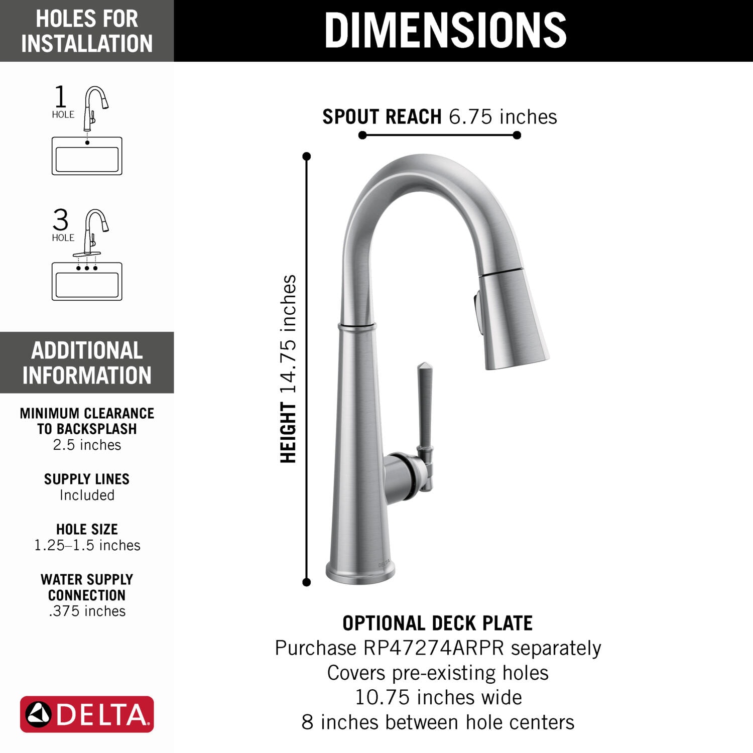 Delta 9982-AR-PR-DST Kitchen-Faucets - View #4