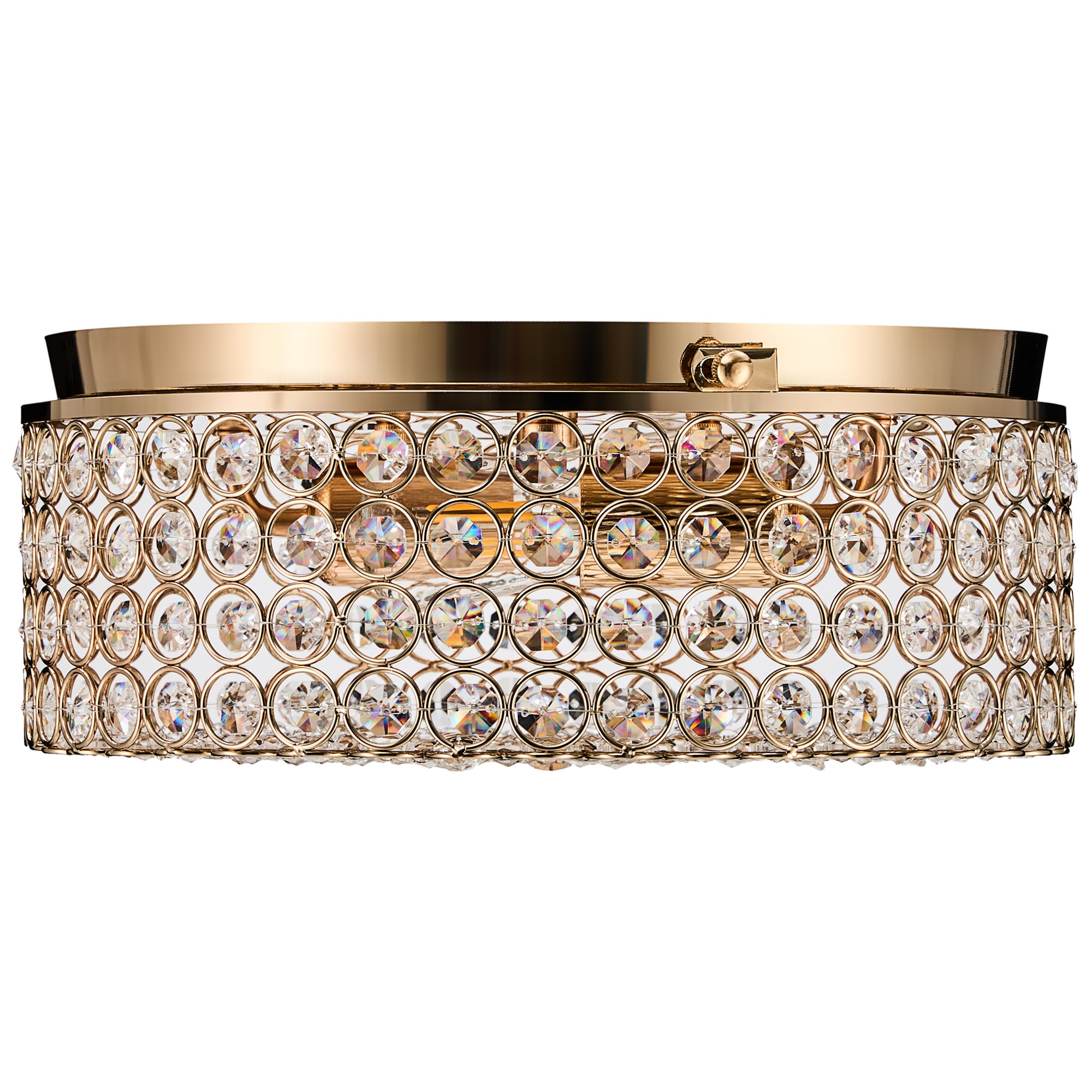 CO-Z HCF-2217-GD 2 -Light 12-in Gold Flush Mount Light
