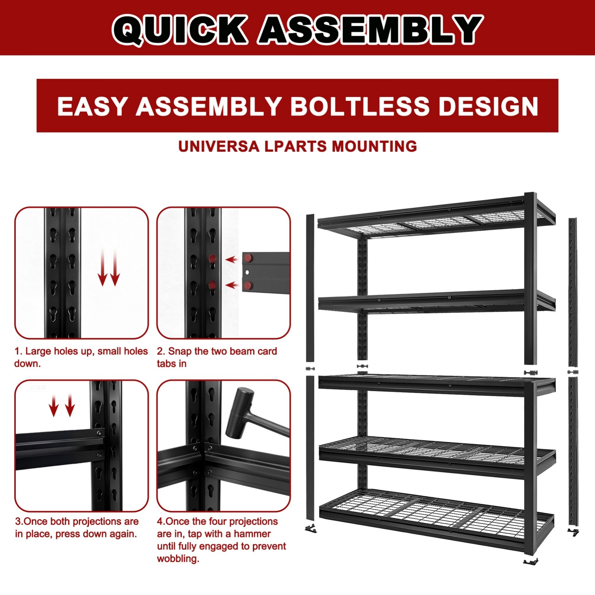 Siavonce XH18434 Free-Standing-Shelving - View #3