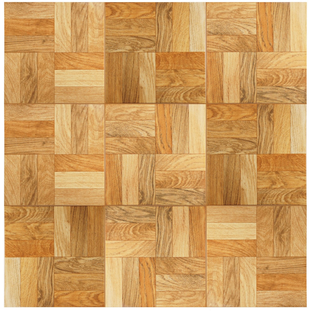 Affinity Tile Alabama Natural 12-in x 12-in Glossy Ceramic Wood Look ...