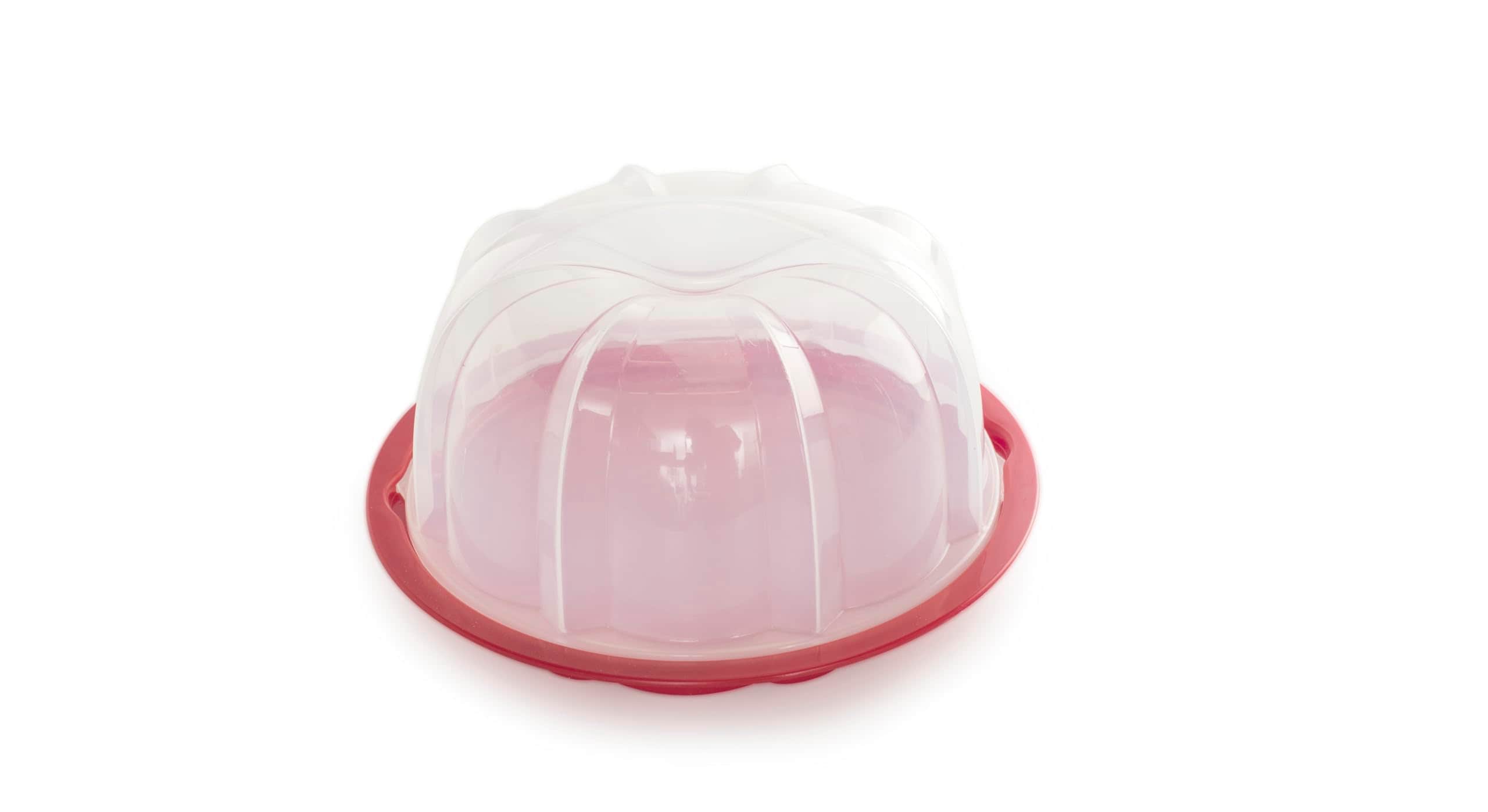 Nordic Ware  Bundt Cake Keeper Plastic 13 in L X 12 in W X 7 in H Red