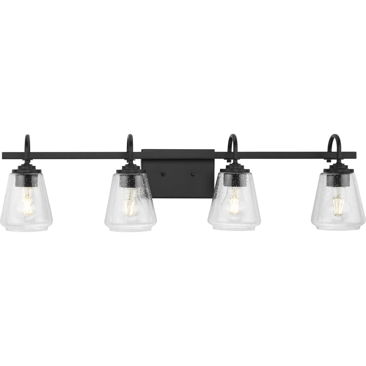 Progress Lighting Martenne 31.87-in 4-Light Matte Black Led ...