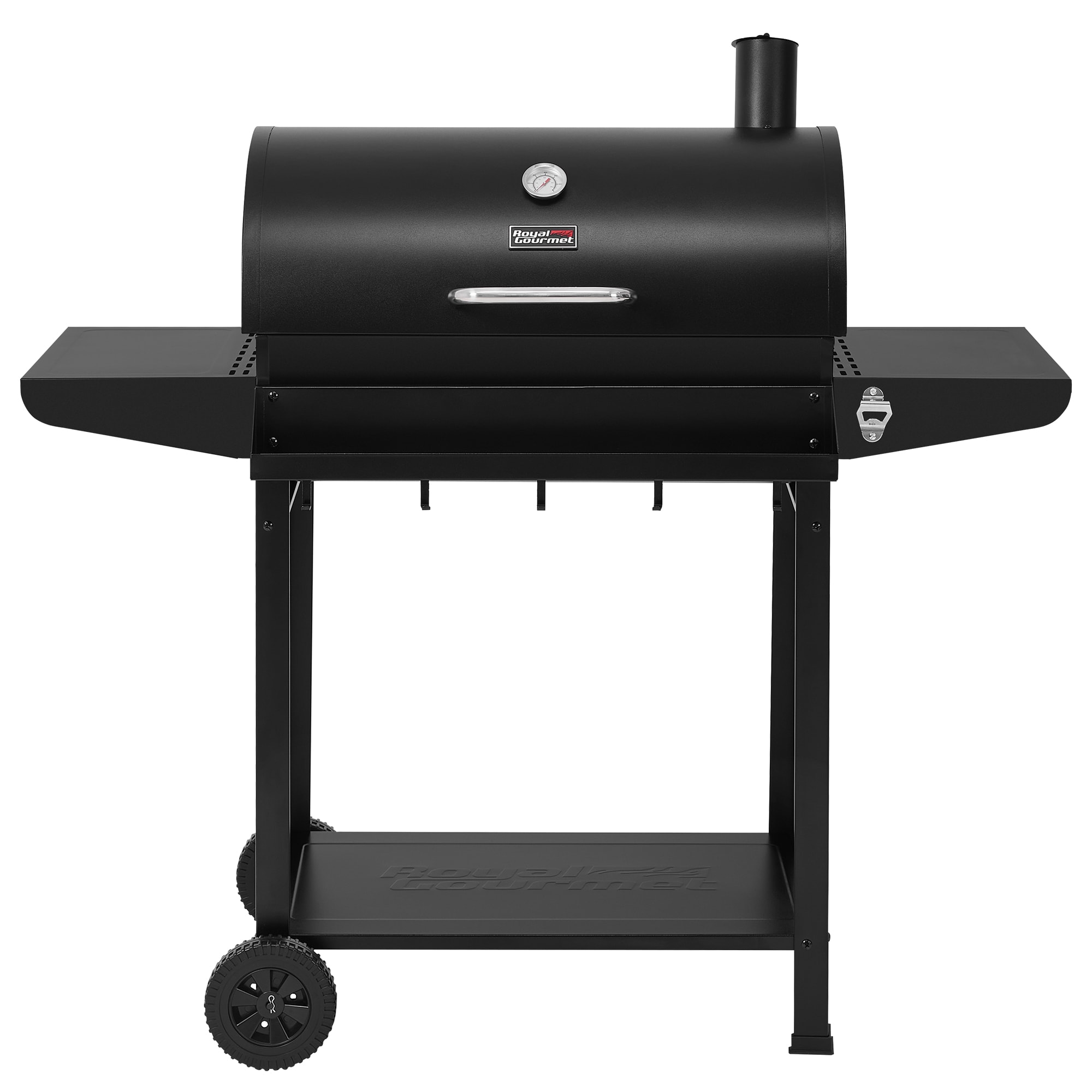 Royal Gourmet - 33.27-in W Black Barrel Charcoal Grill