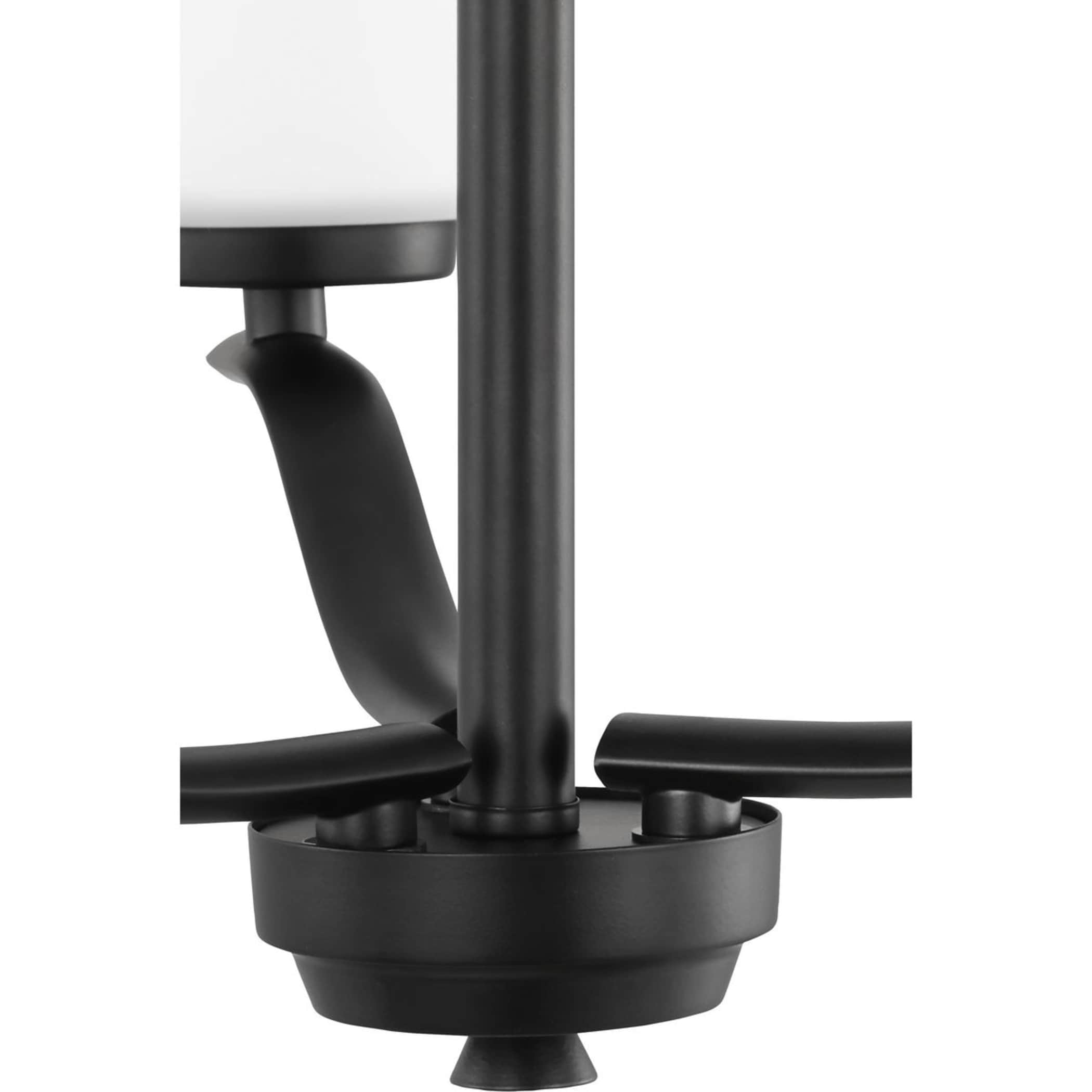 Progress Lighting Adley 3-Light Matte Black Transitional Led; Dry rated ...