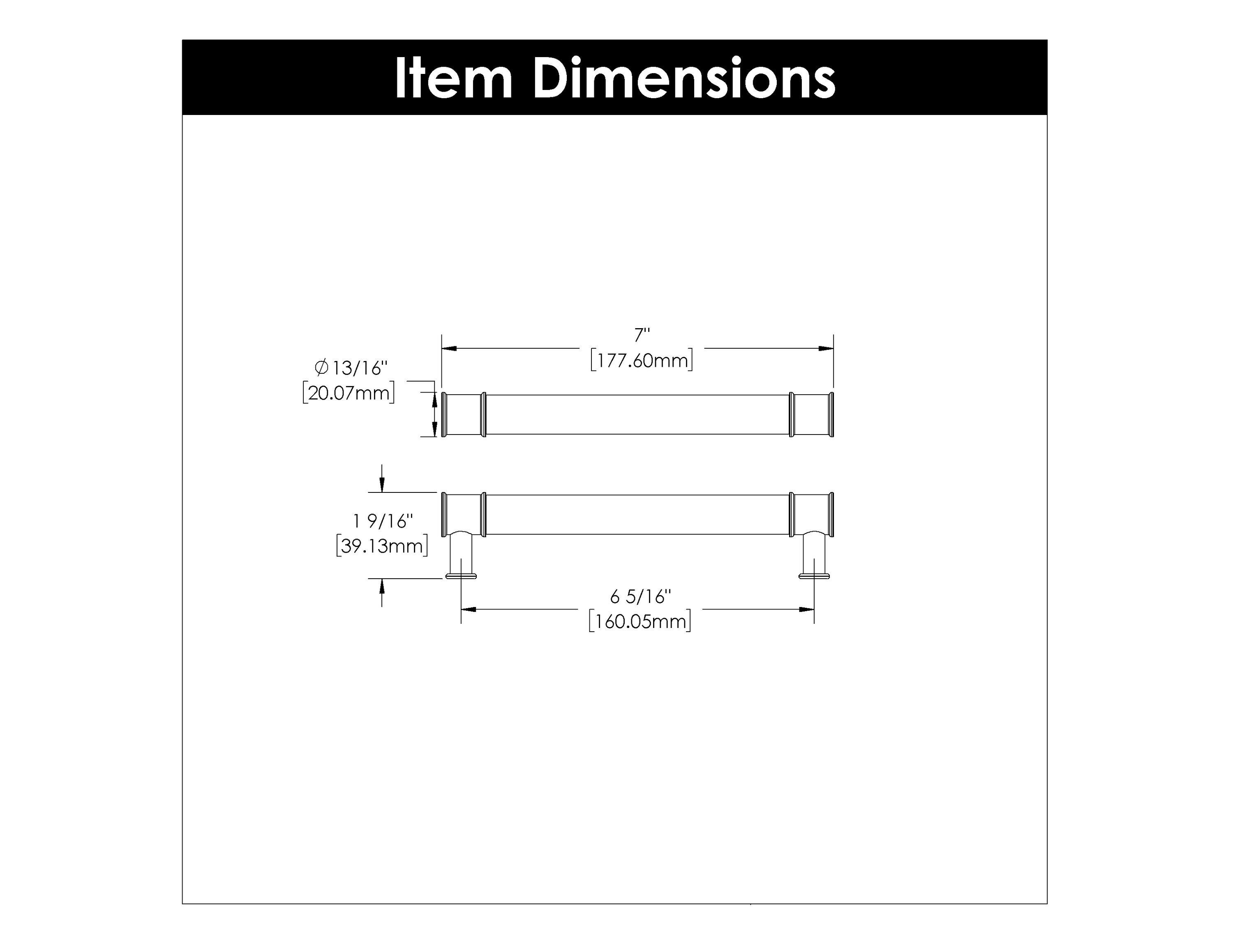 Hickory Hardware P3702-CACH-10B Cabinet-Pulls - View #6