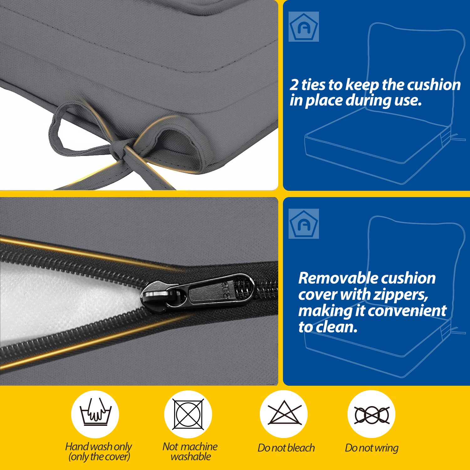 AAAAAcessories AOC-D-SHENHUI Patio-Furniture-Cushions - View #9