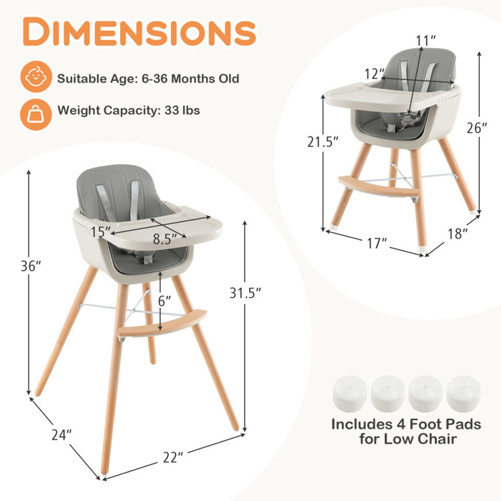 SUGIFT LW102SUGHY2573 Kids-Chairs - View #2