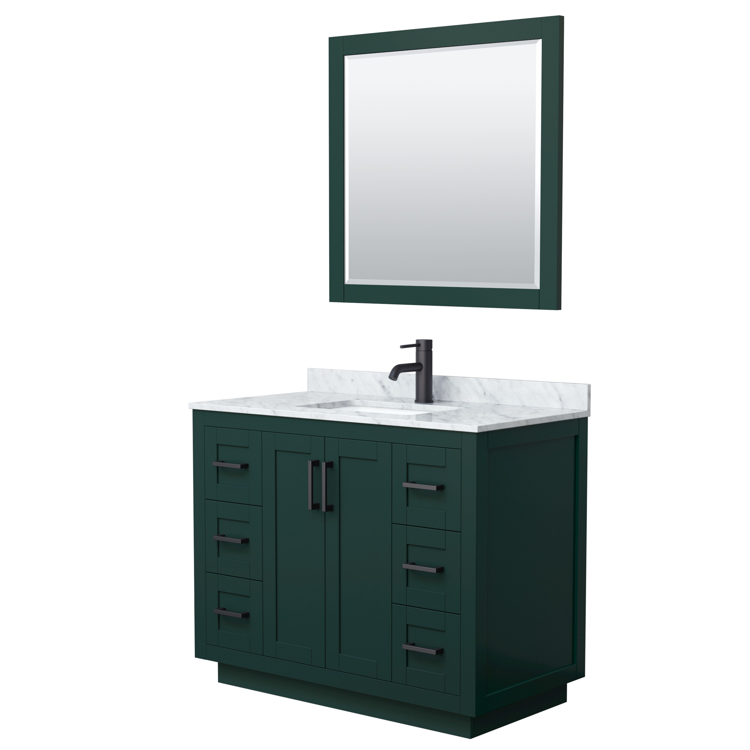 Wyndham Collection WCF292942SGKCMUNSM34 Bath-Vanity-Combo - View #2