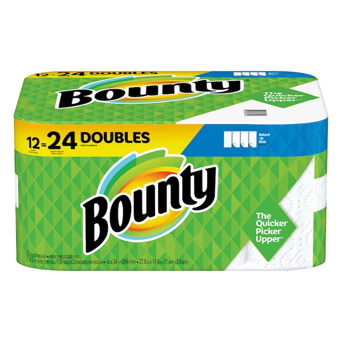 Bounty Double Roll 12-Count Paper Towels