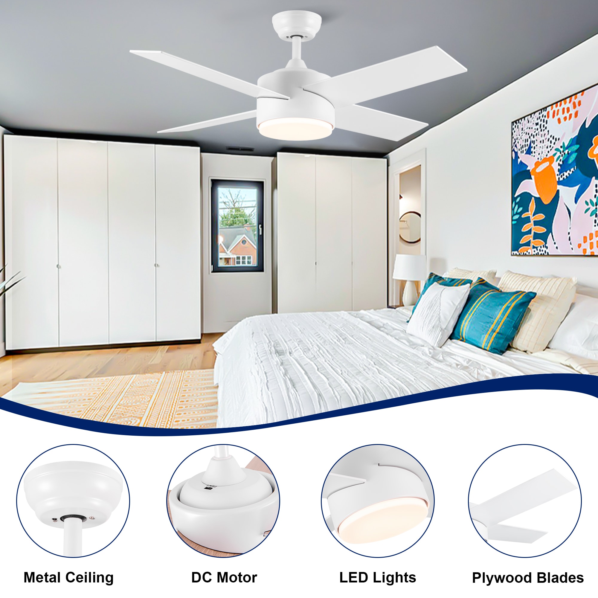 YUHAO LSAC1084WH442 Ceiling-Fans - View #4