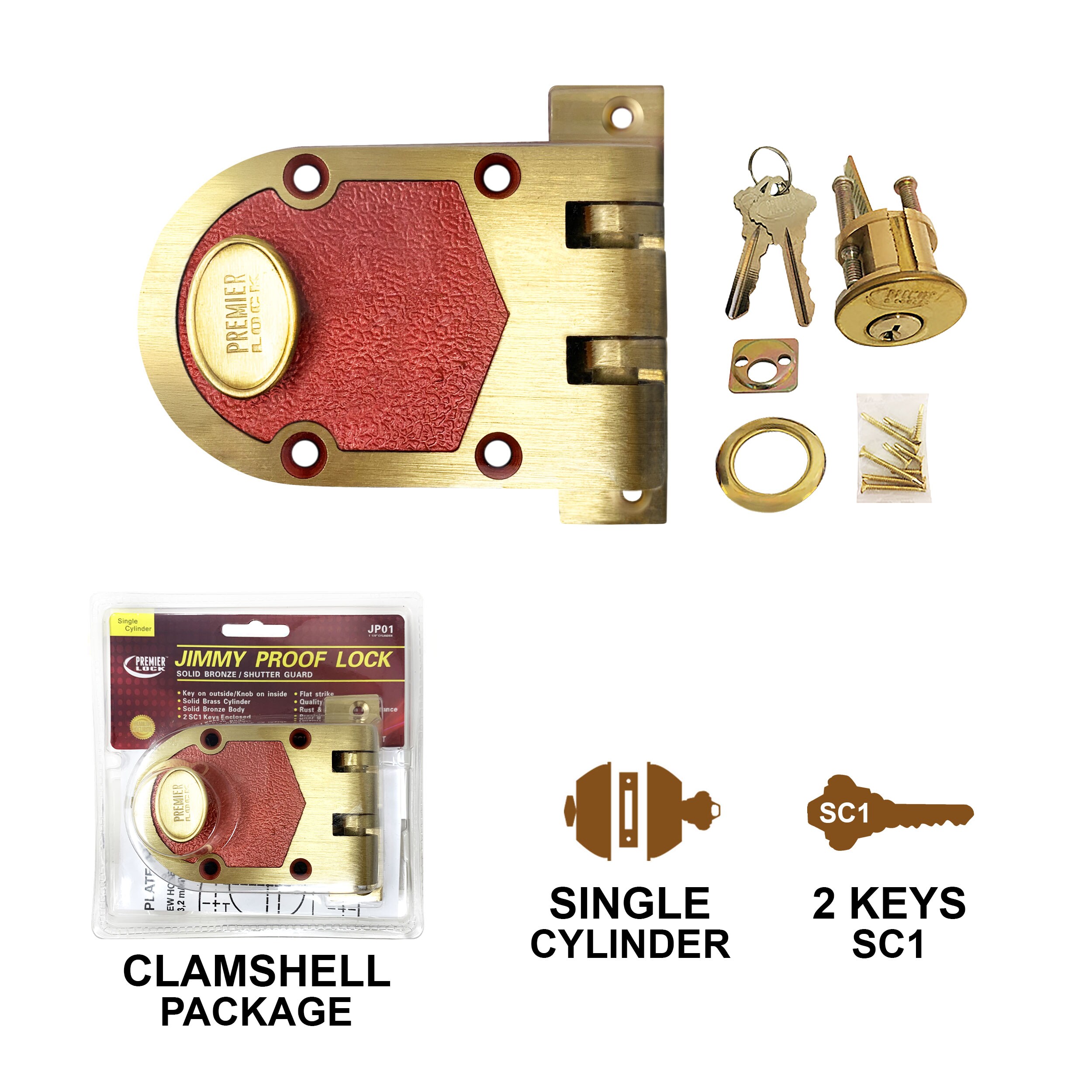 Premier Lock JP01 Door-Deadbolts - View #2