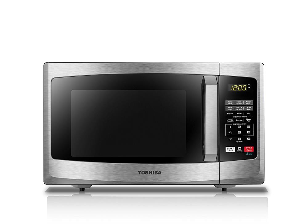 Toshiba 0.9-cu ft 900-Watt Countertop Microwave (Stainless Steel