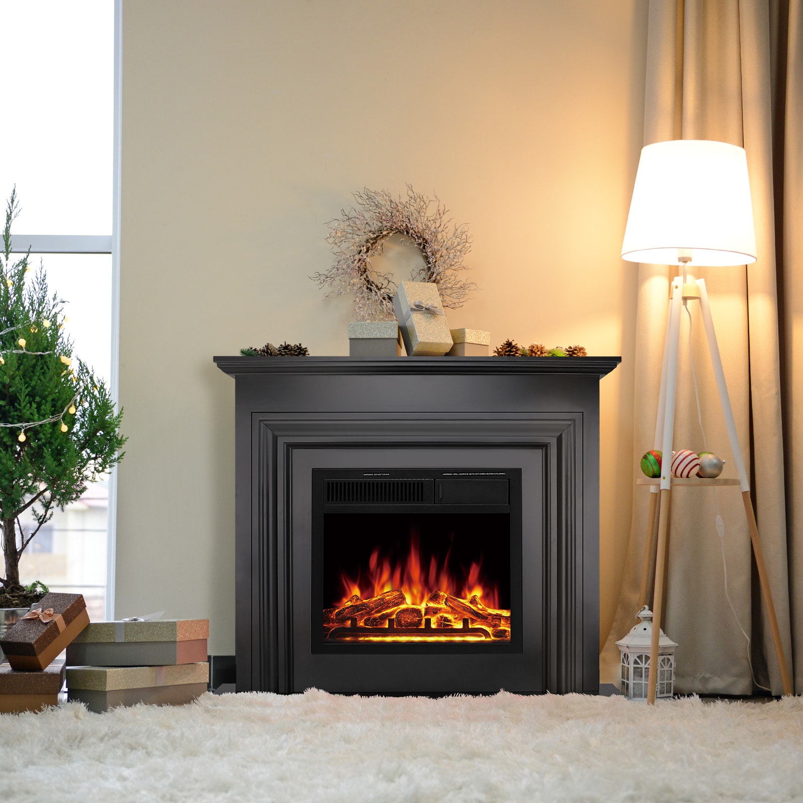 COWSAR LSSM18FP04BK+M1804 Electric-Fireplaces - View #4