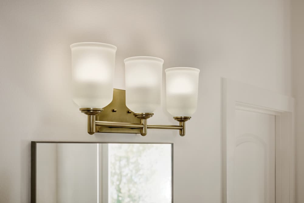 Kichler 45574NBR Shailene 21-in 3 -Light Gold Modern/contemporary Vanity light
