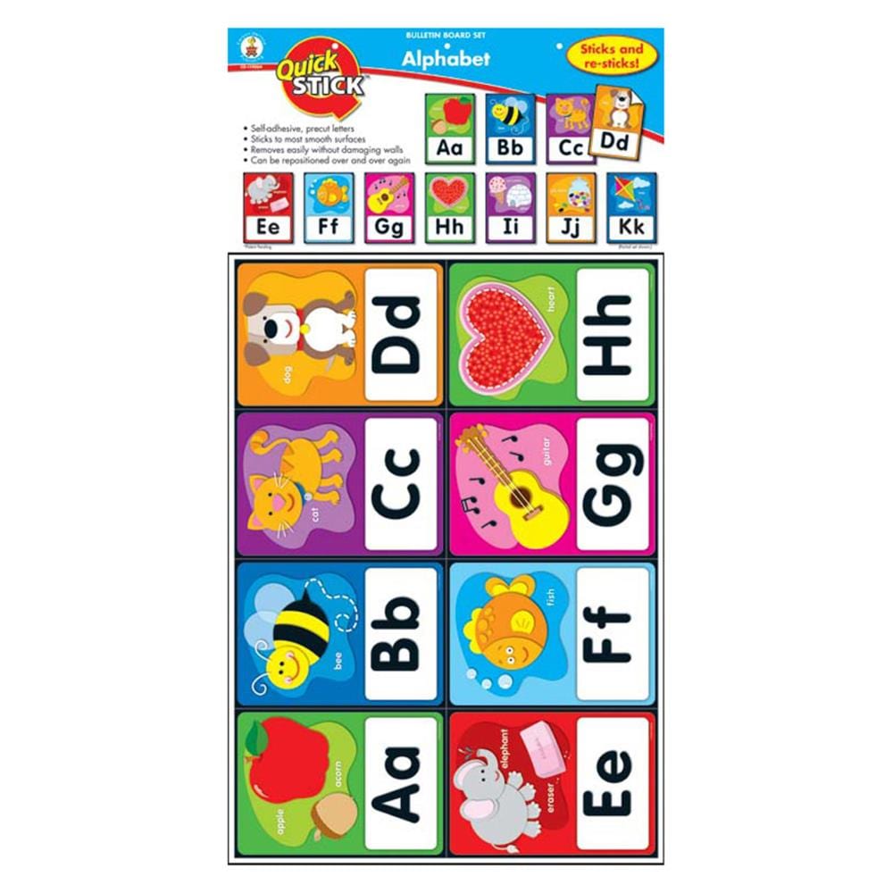 Carson Dellosa Education Alphabet Quick Stick Bulletin Board Set, 27 ...