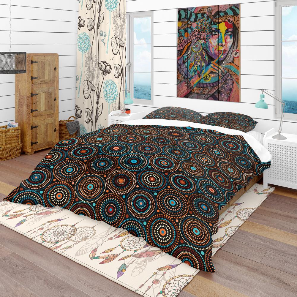 Designart BED18816-T 3 -Piece Black Twin Duvet cover Set
