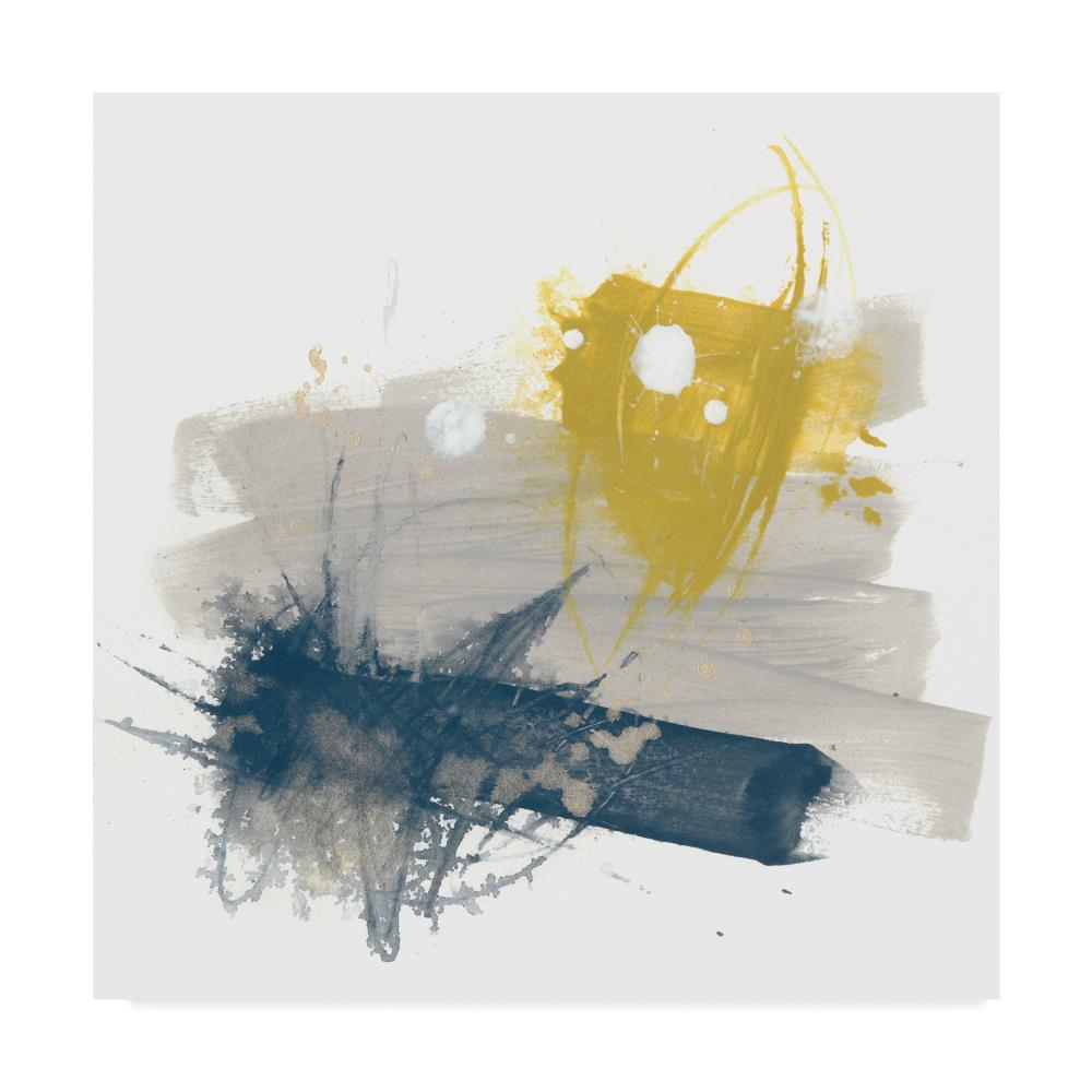 Trademark Fine Art WAG06564-C1414GG Framed 14-in H x 14-in W Abstract Print on Canvas