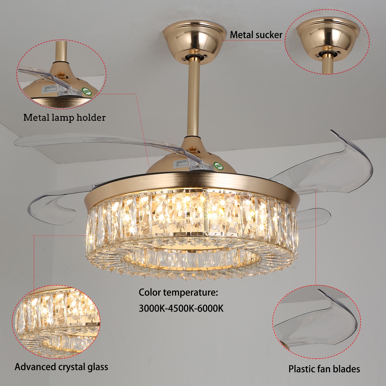 Oukaning JZUCOD-00260099 Ceiling-Fans - View #8