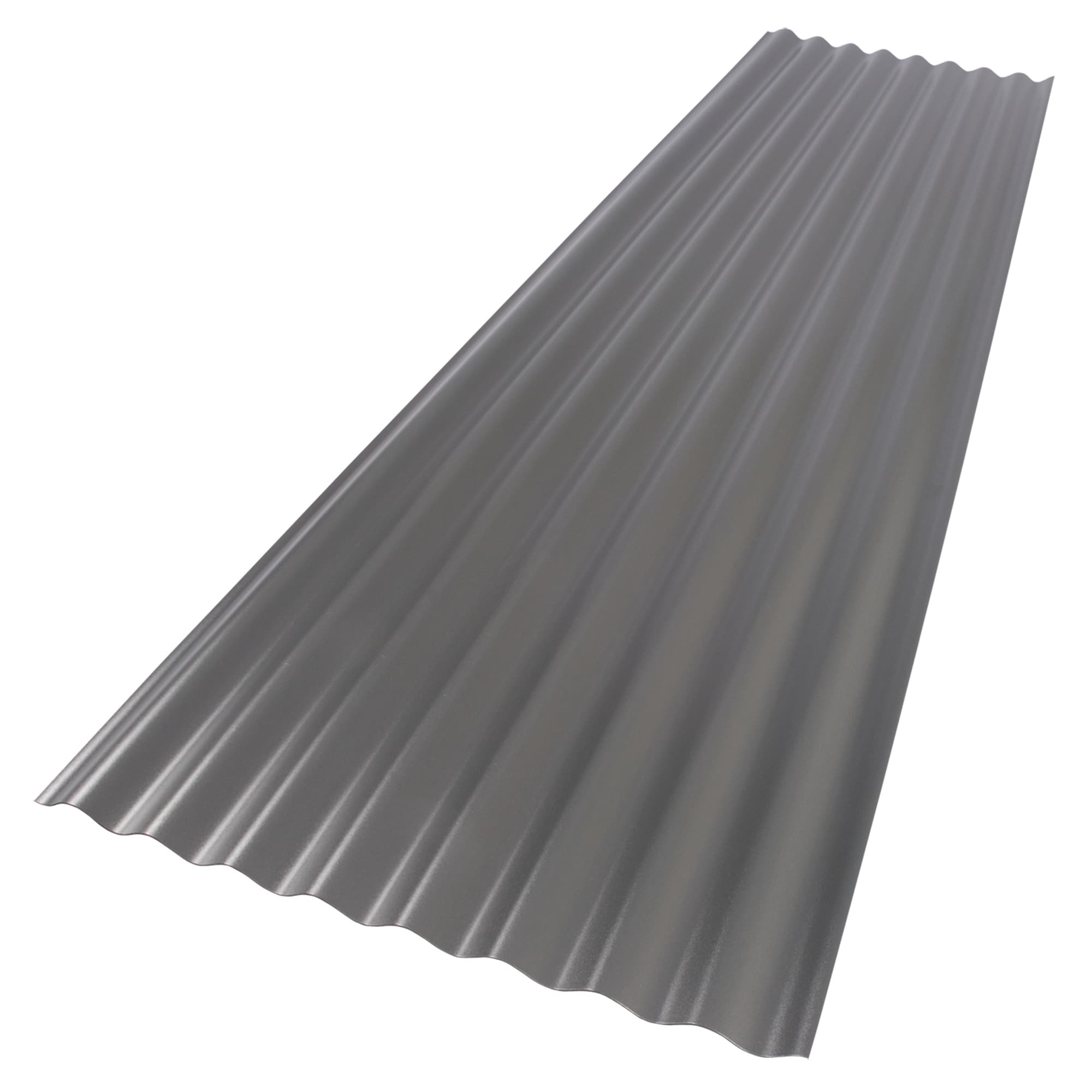 SUNTOP 108974 Suntop 2-ft x 8-ft Corrugated Castle Grey Polycarbonate plastic Roof Panel