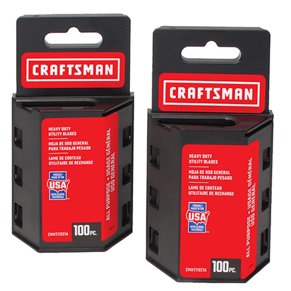 CRAFTSMAN Carbon Steel 3/4-in Utility Razor Blade(100-Pack) in the