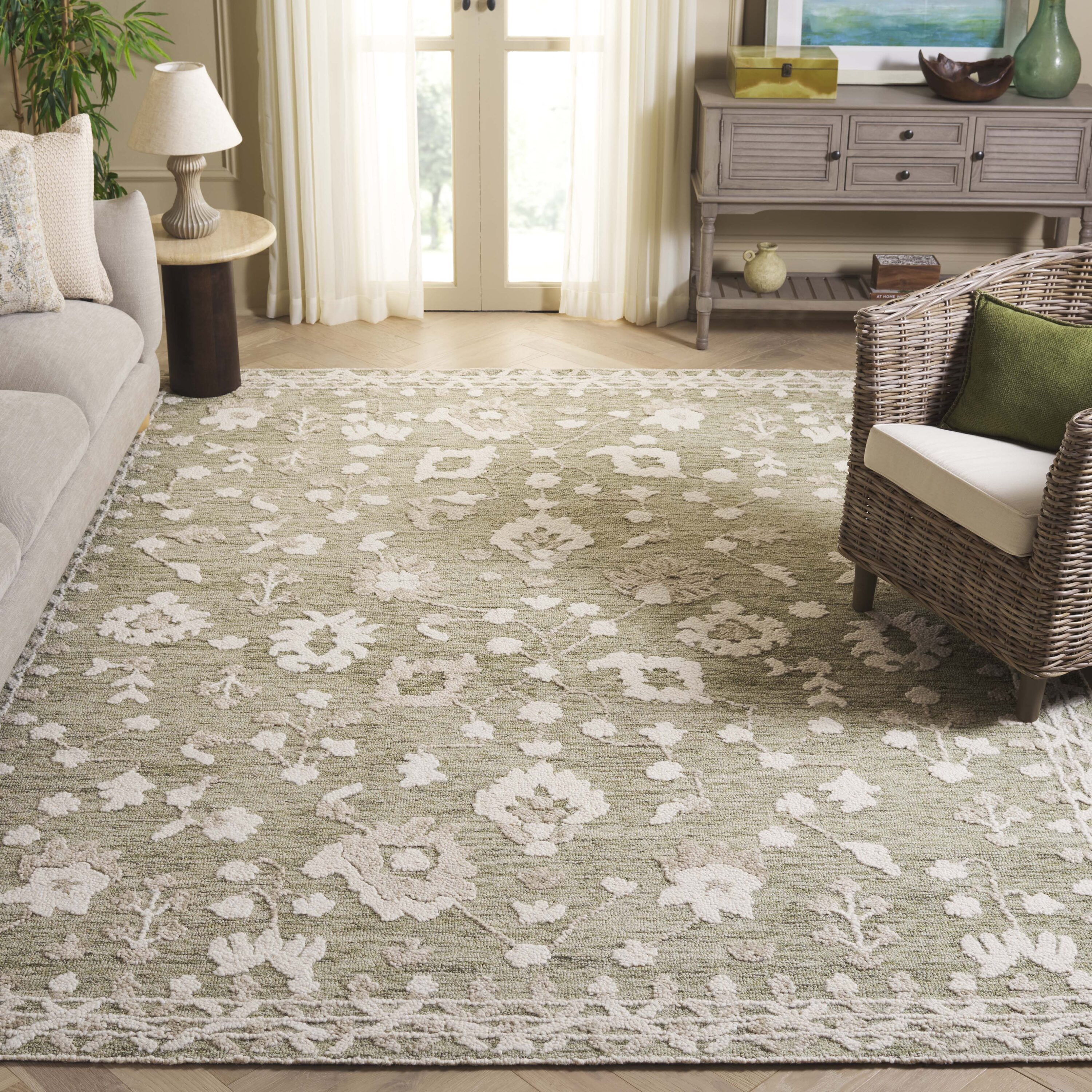 Marquee 503Y Green Ivory 8in x 10in Rug