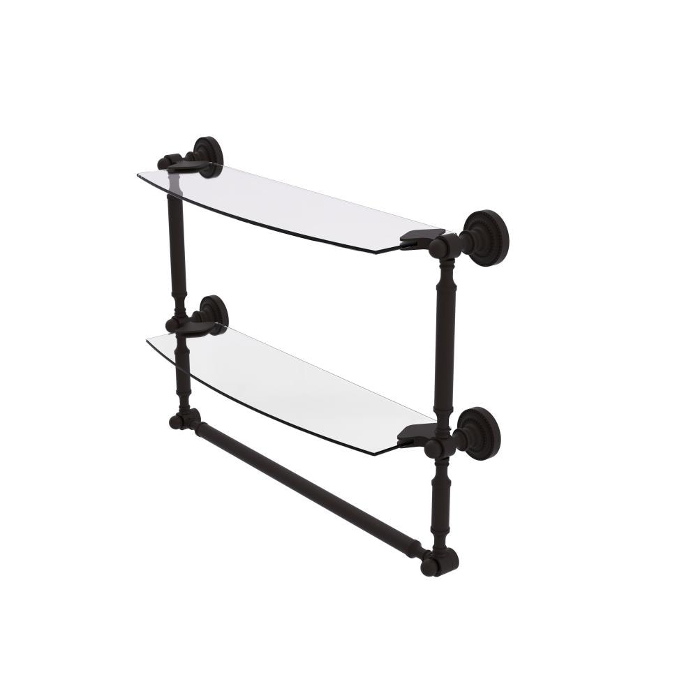Allied Brass DT-34TB/18-ORB Dottingham Oil-rubbed Bronze 2 -Tier Wall mount Bathroom Shelf ( 18-in x 15-in x 5-in )