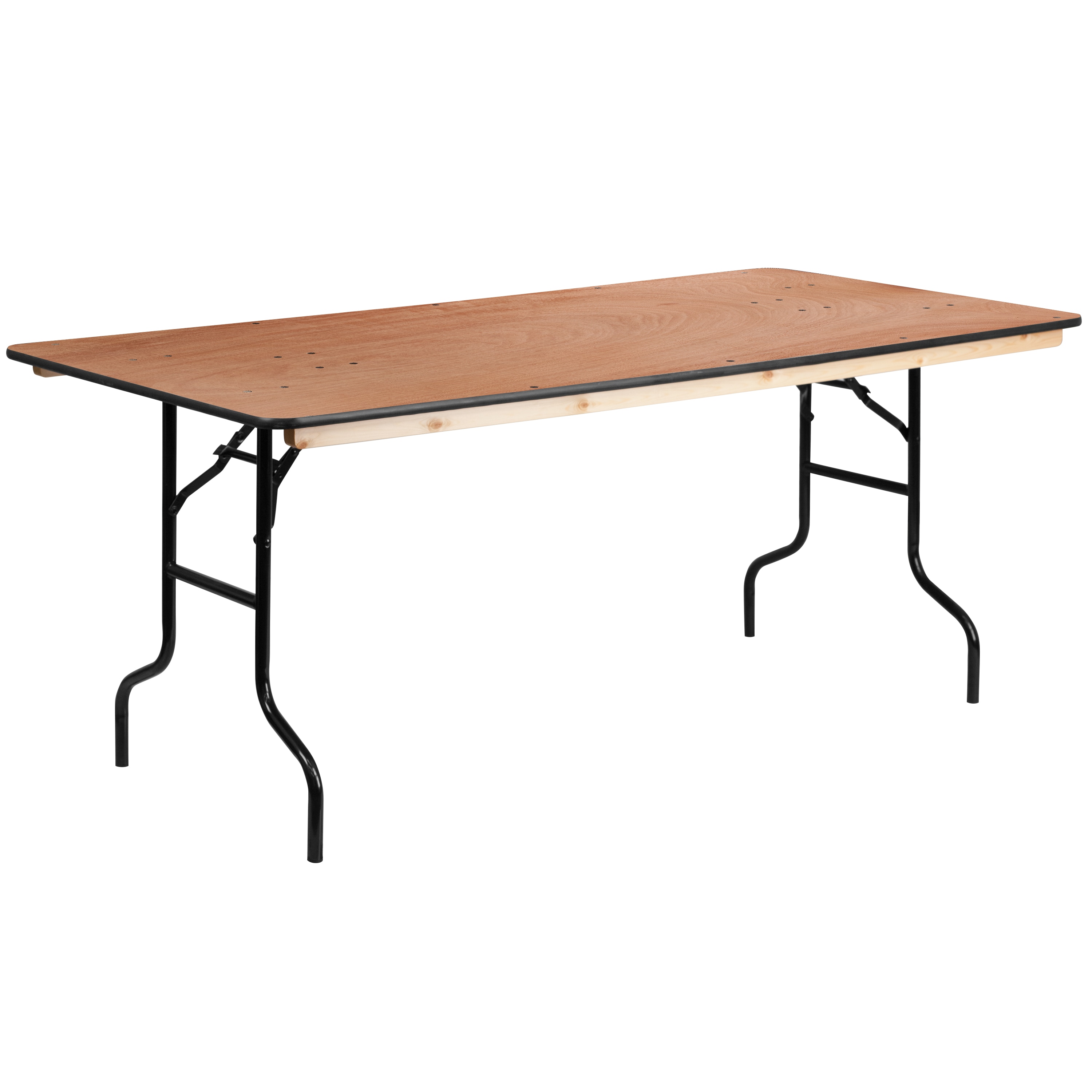 Rolling Foldable Dining Table Craft Table Workstation - Brown