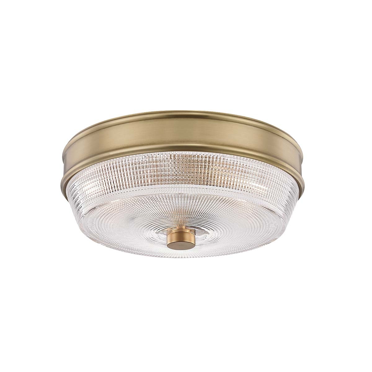 Mitzi H309501-AGB Lacey 2-Light Antique Brass Flush Mount Light