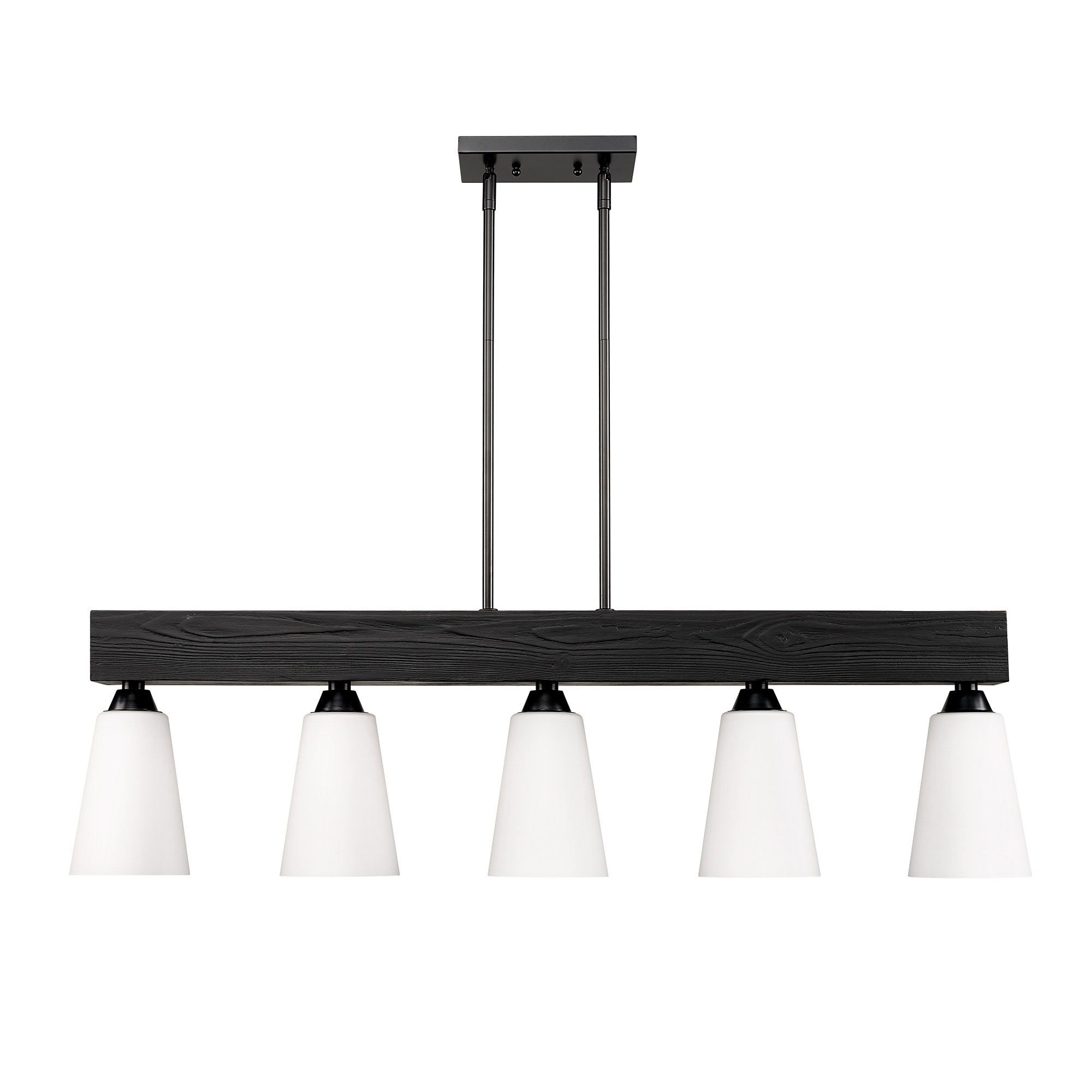 Golden Lighting 1830-LP BLK-OP Pendant-Lights - View #2