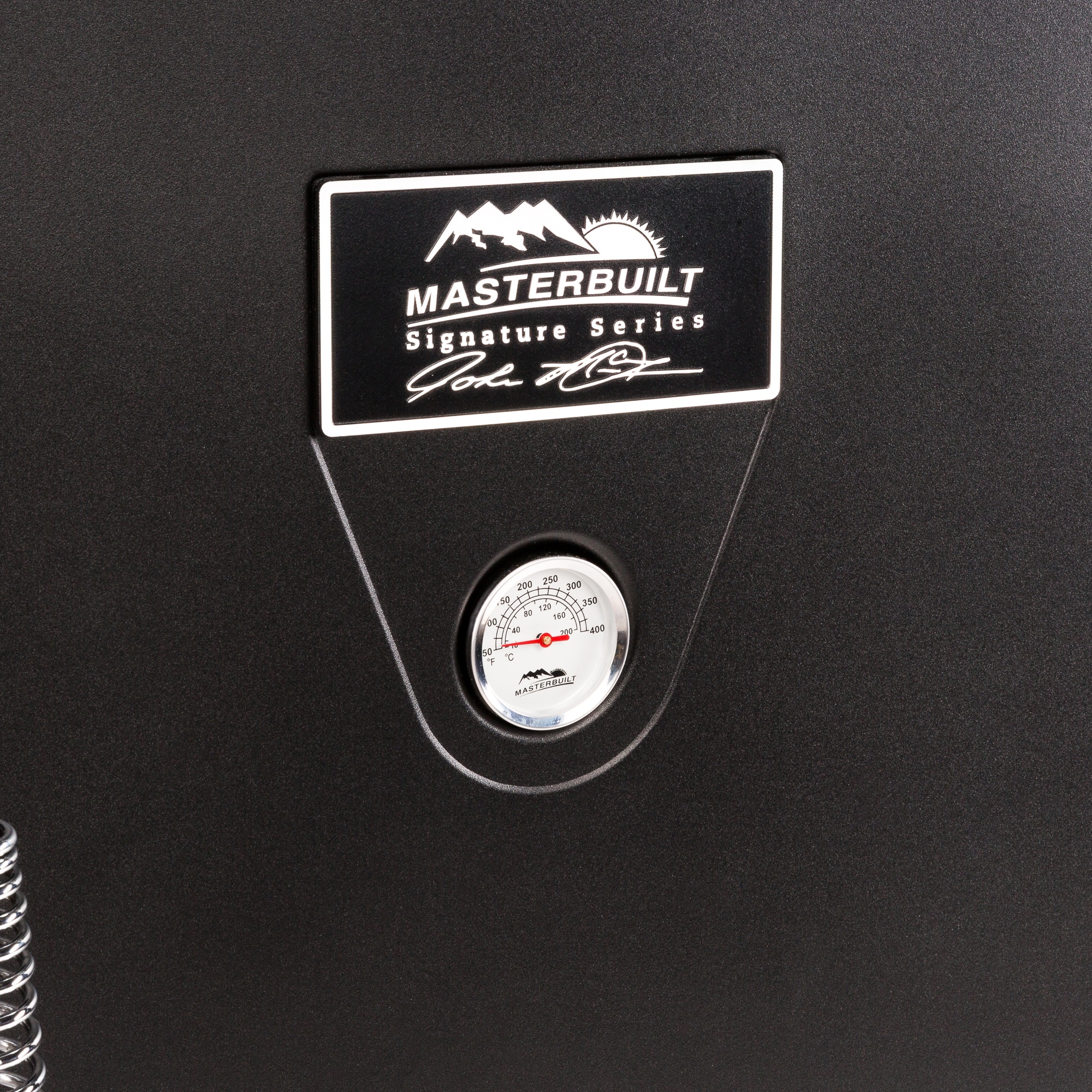 Masterbuilt Sportsman Elite 30 Black Electric Smoker with cover and stand