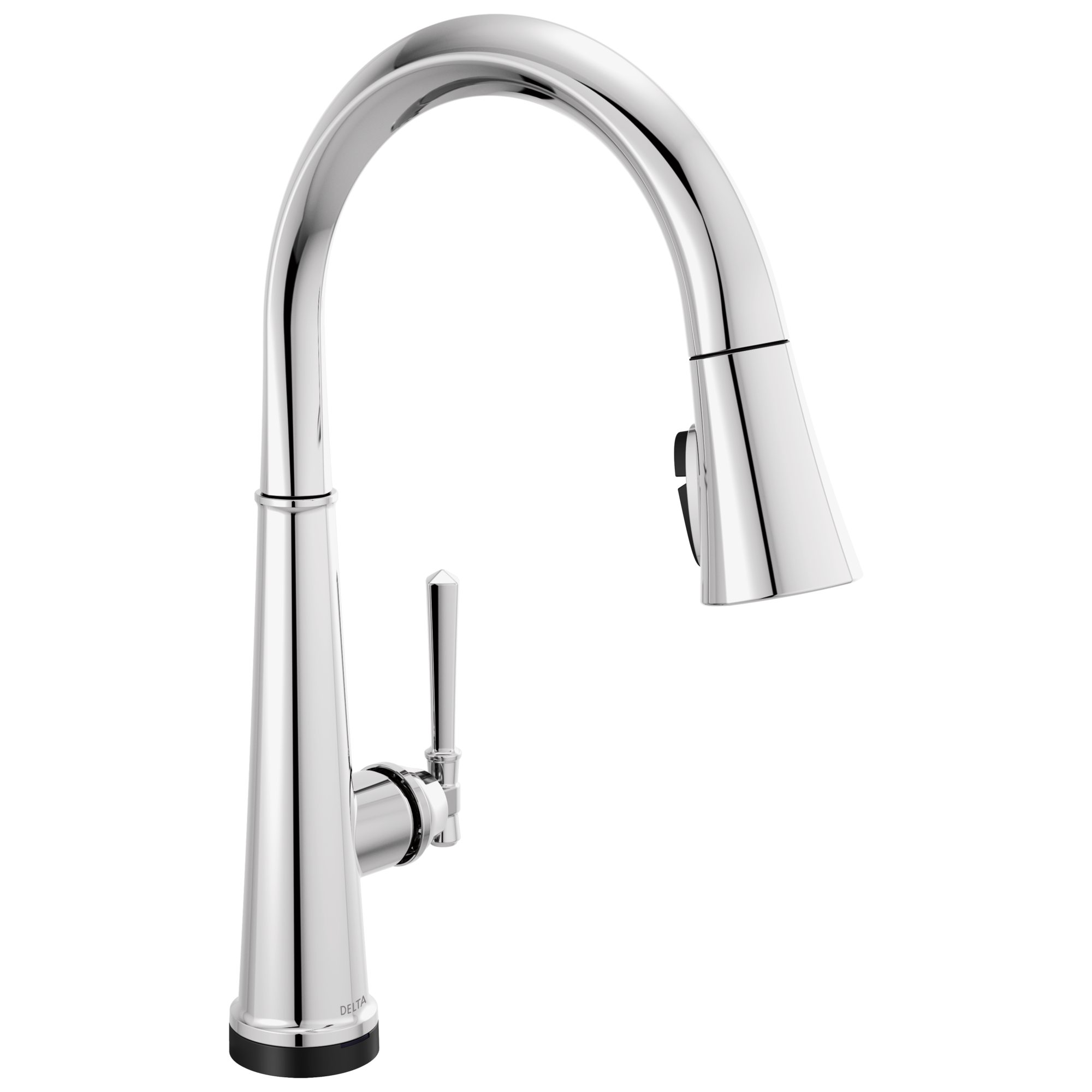 Delta 9182T-PR-DST Emmeline Touch2O Lumicoat Chrome Single Handle Deck-mount Touch-on Pull-down Kitchen Faucet with Sprayer ( Deck Plate Included )