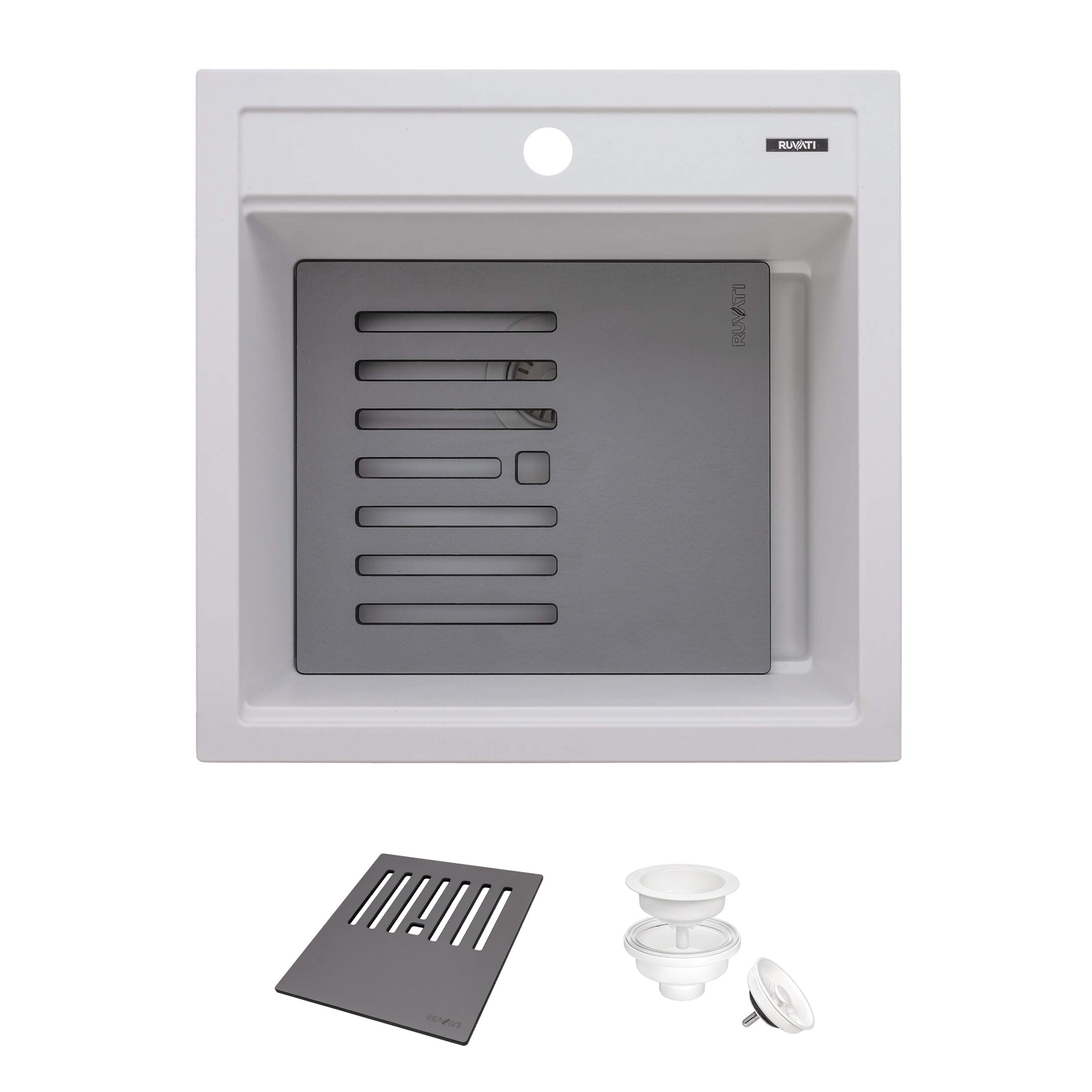 Ruvati RVG1620WH Kitchen-Sinks - View #3