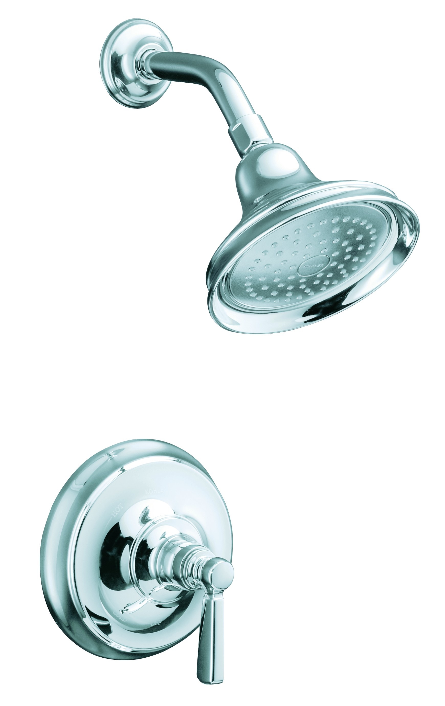 KOHLER Exhale Polished Chrome 2.75-in Shower Wall Bracket (0.5-in